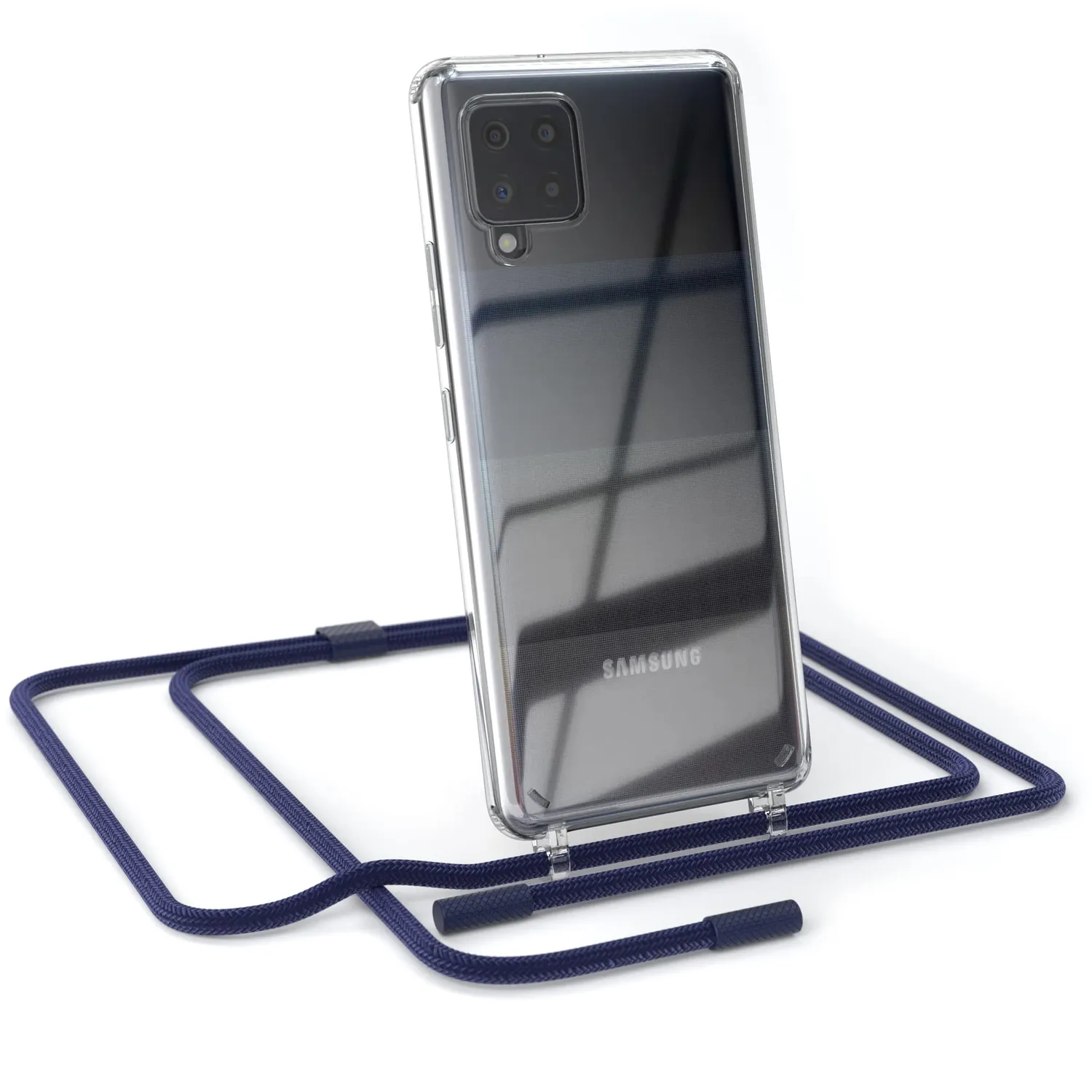 EAZY CASE Galaxy A42 5G Handykette Rope Beere rund abnehmbar