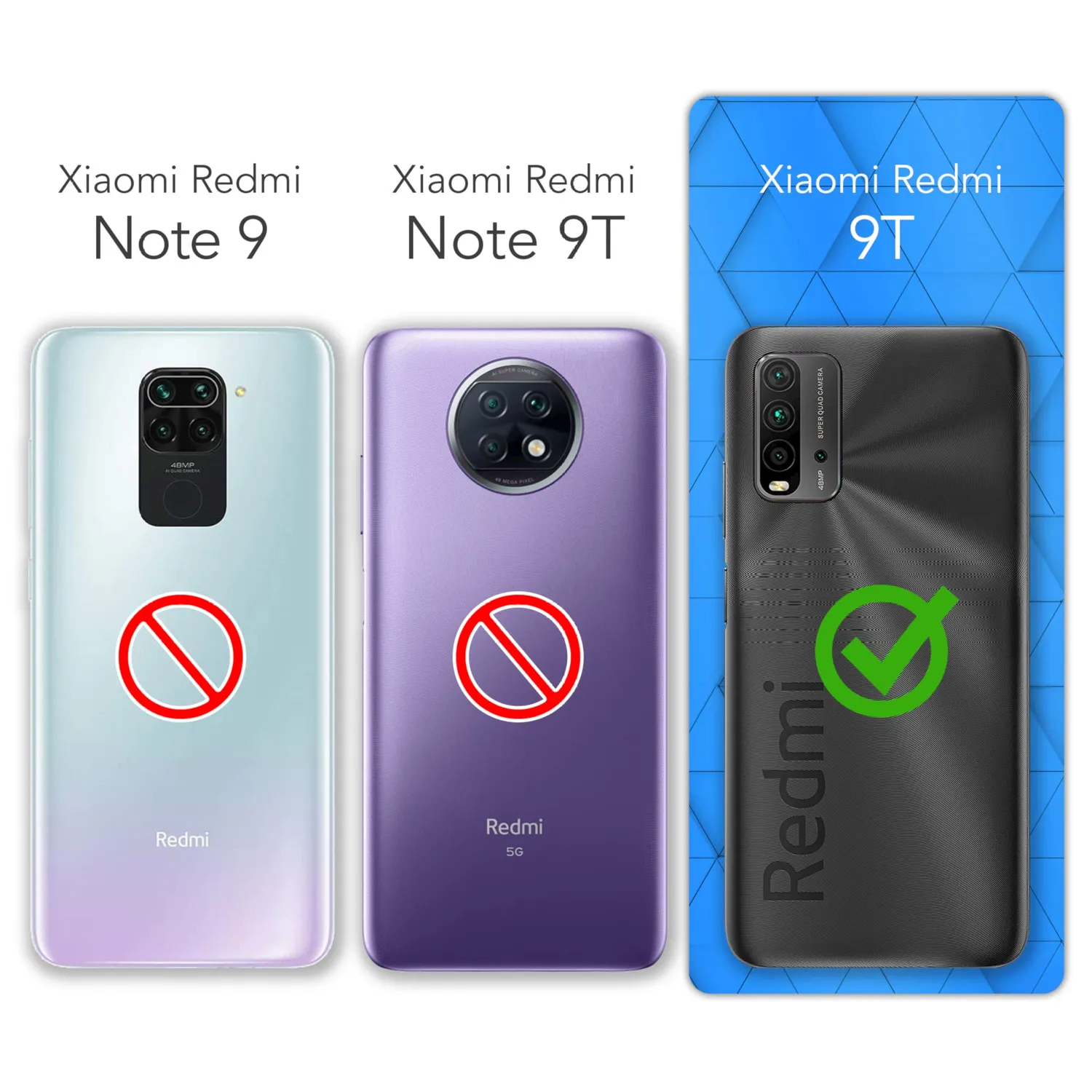 EAZY CASE Redmi 9T Silikonhülle Himmelblau