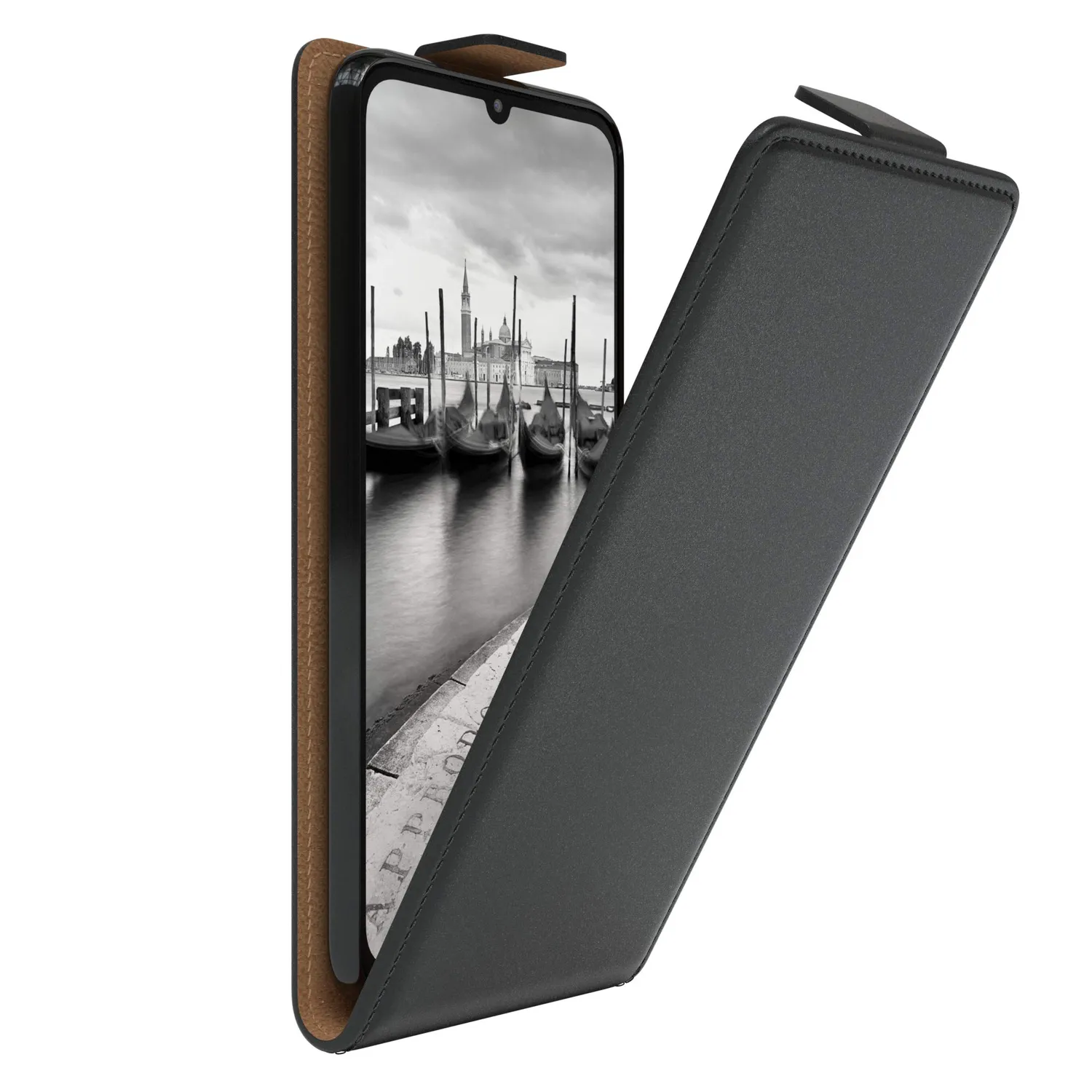 EAZY CASE Mi 10 Lite Klapphülle Schwarz 5G