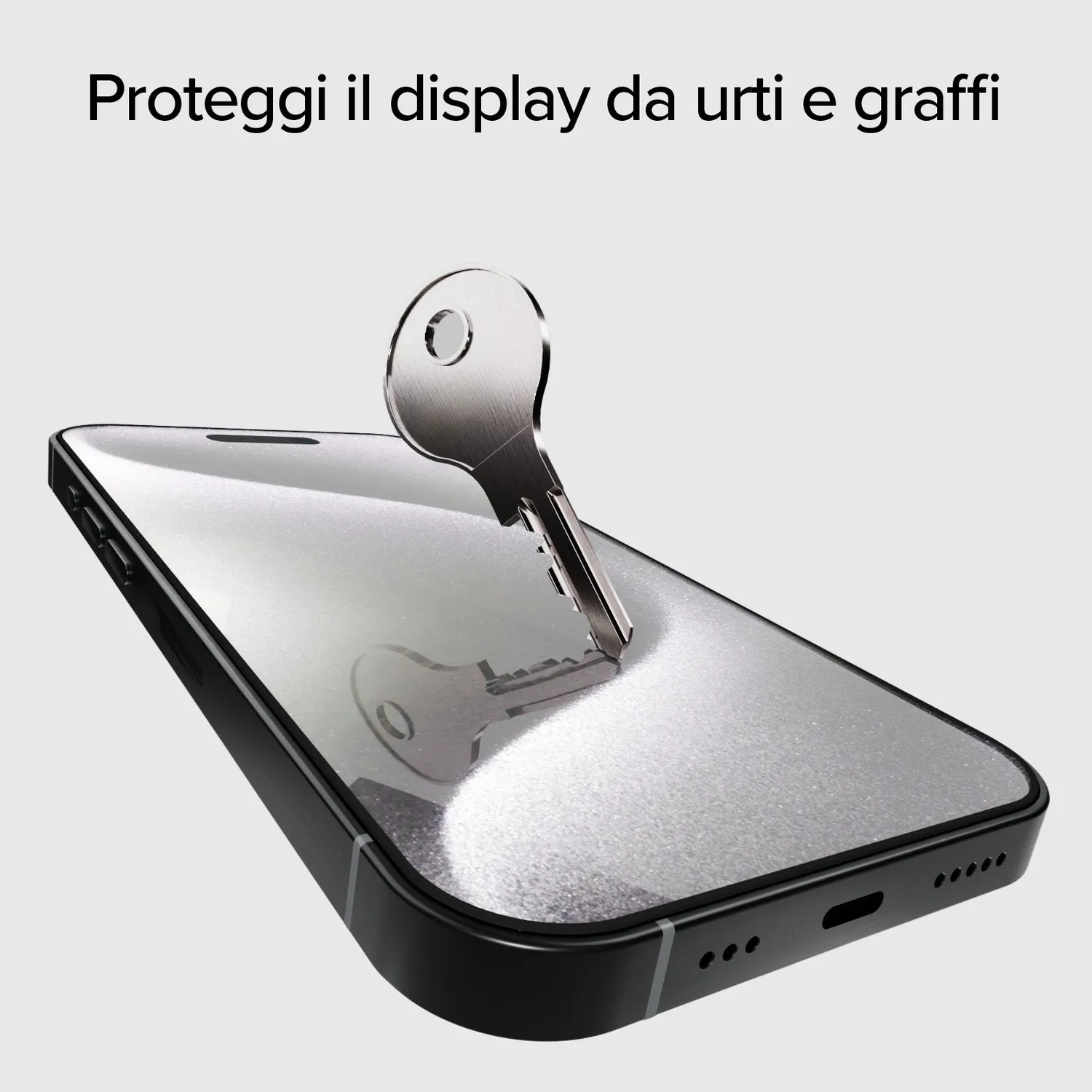 SBS Full Cover iPhone 15 Pro Panzerglas transparent