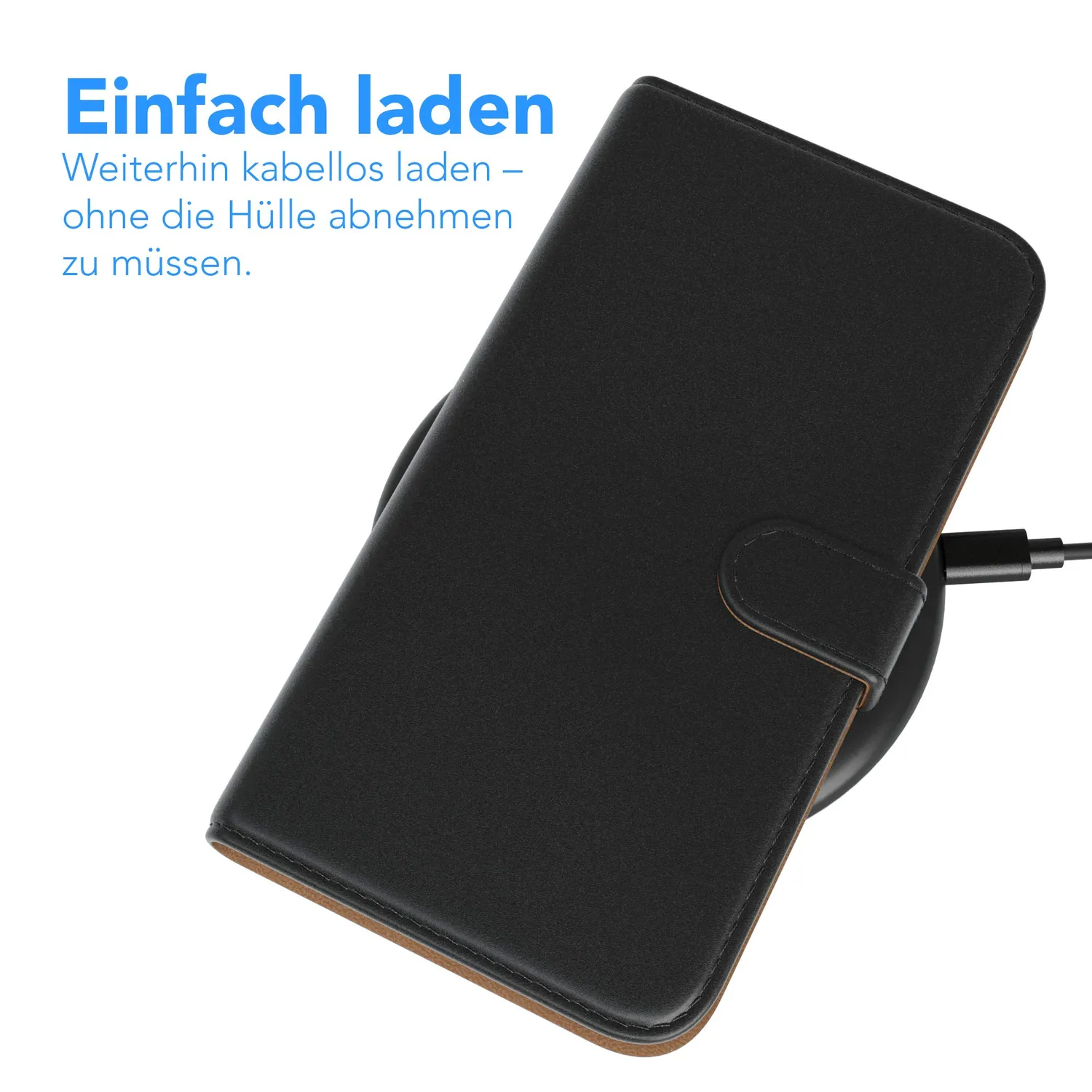EAZY CASE Book iPhone 11 Pro Max Klapphülle Schwarz