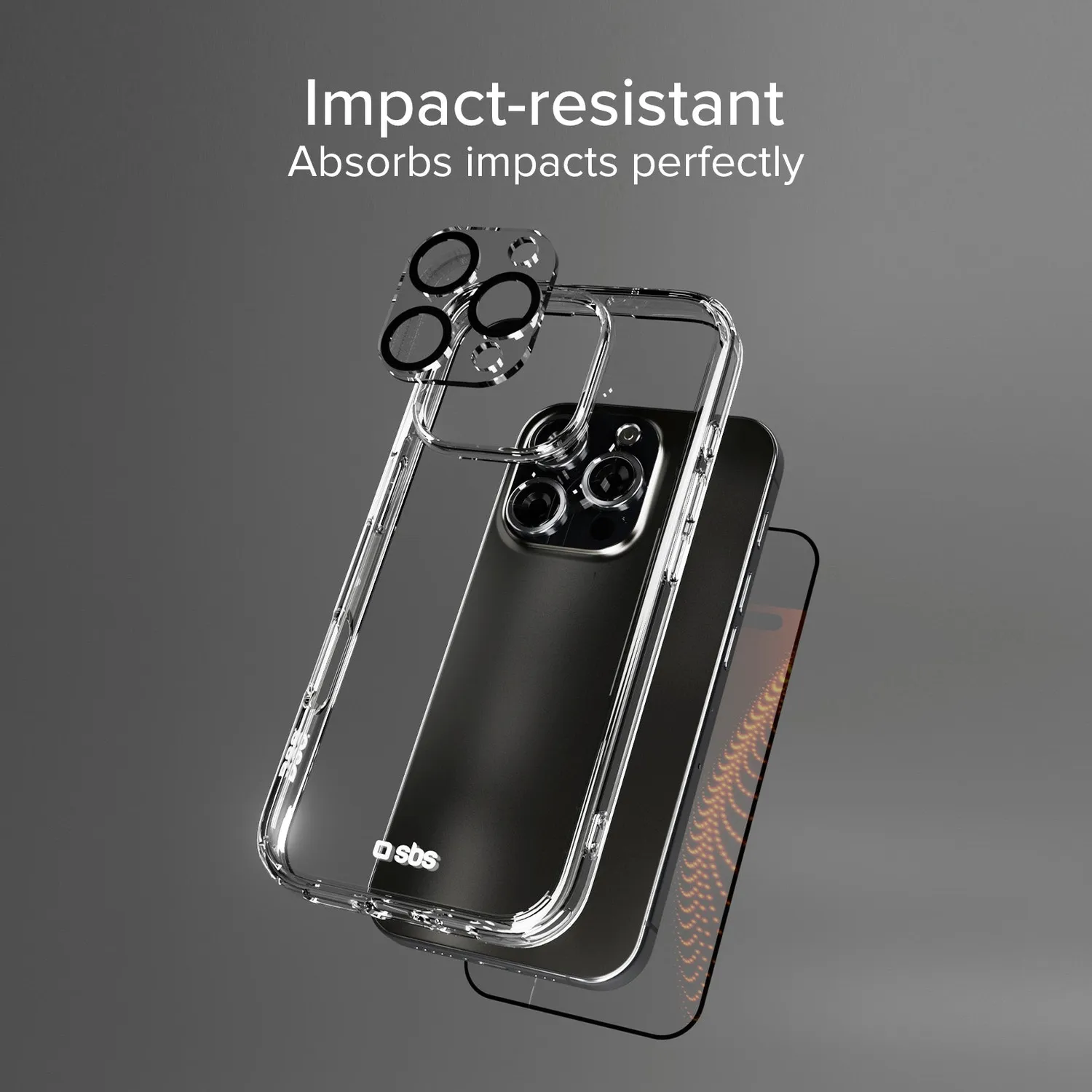 SBS D3O iPhone 16 Pro Max Schutzset 3-teilig