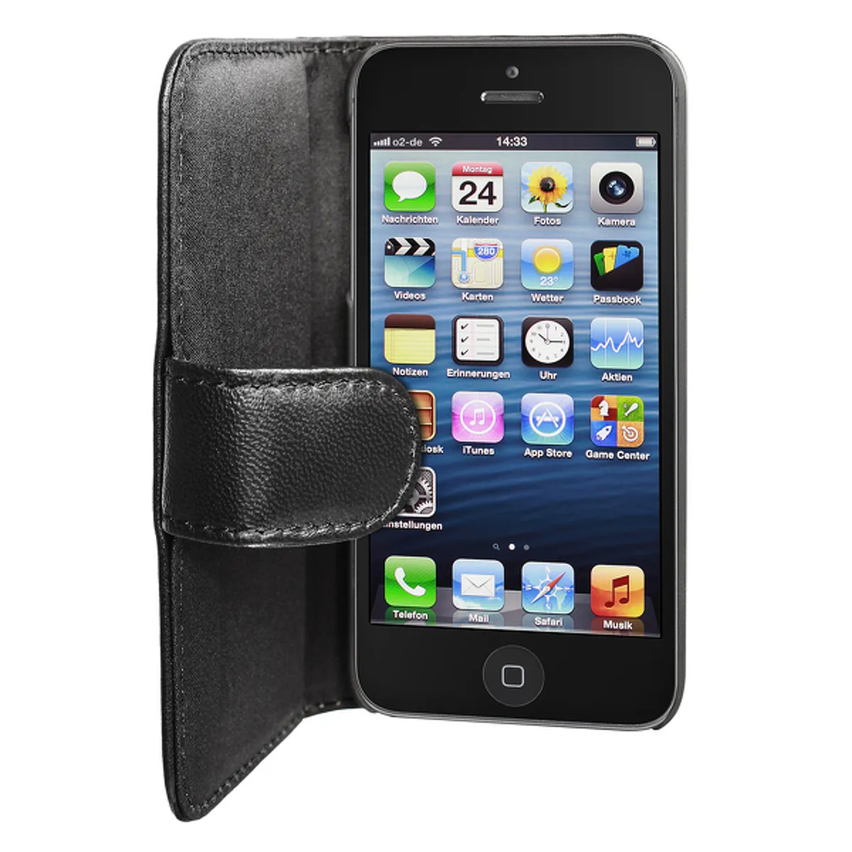 Artwizz SeeJacket Leather iPhone SE Lederetui schwarz
