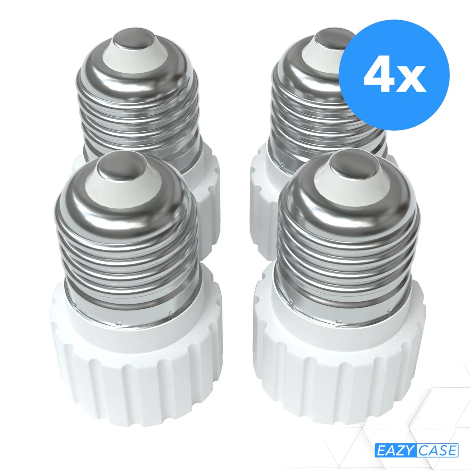 EAZY CASE E27 auf GU10 Adapter 4x Weiß 30W