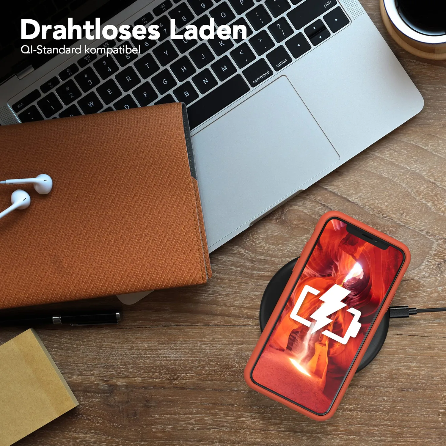 EAZY CASE iPhone XS Max Nano Silikonhülle Koralle dünn