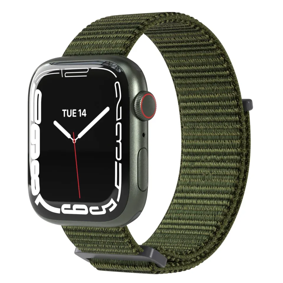 EAZY CASE Apple Watch Sport Loop Armband Grün 38 40 41mm Nylon