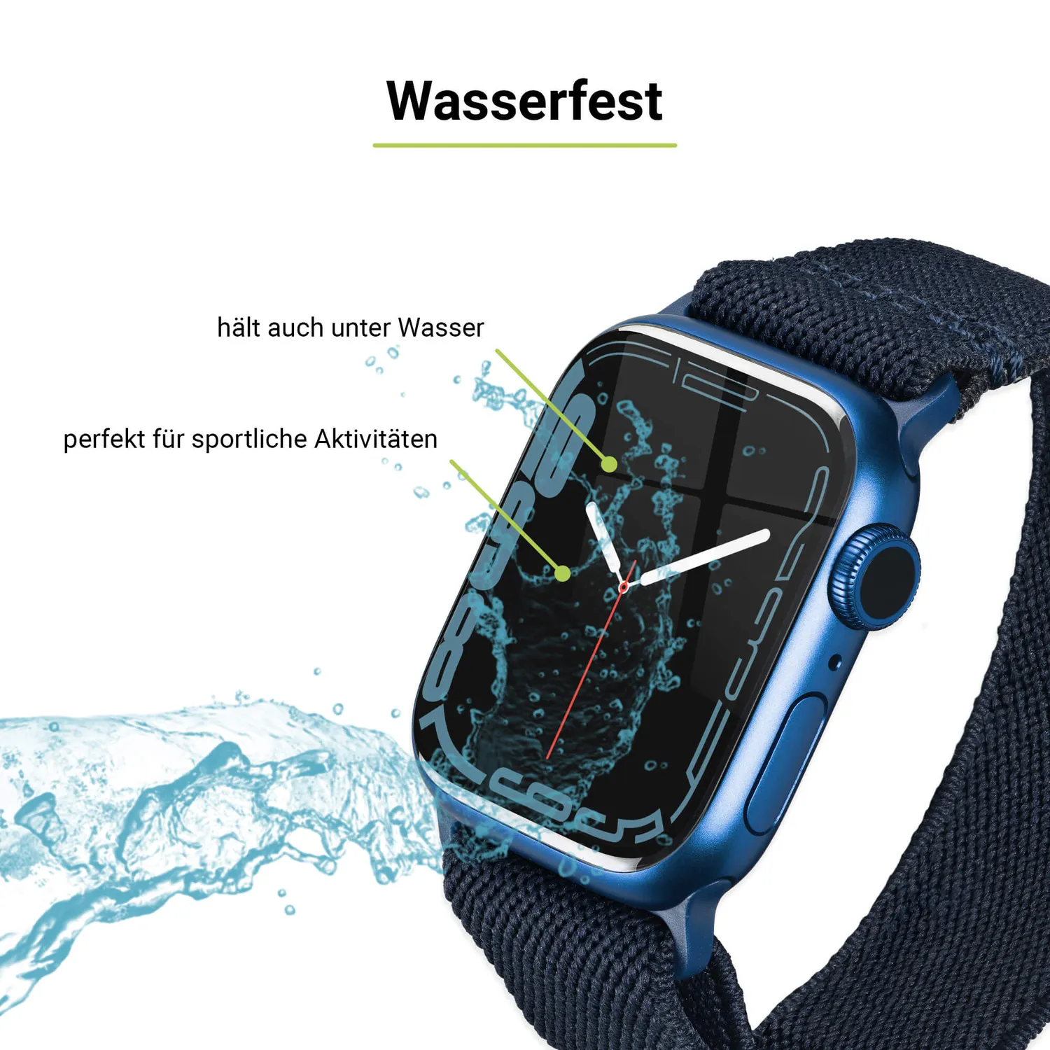 Artwizz ScratchStopper Pro Apple Watch Folie 41mm 4er Pack