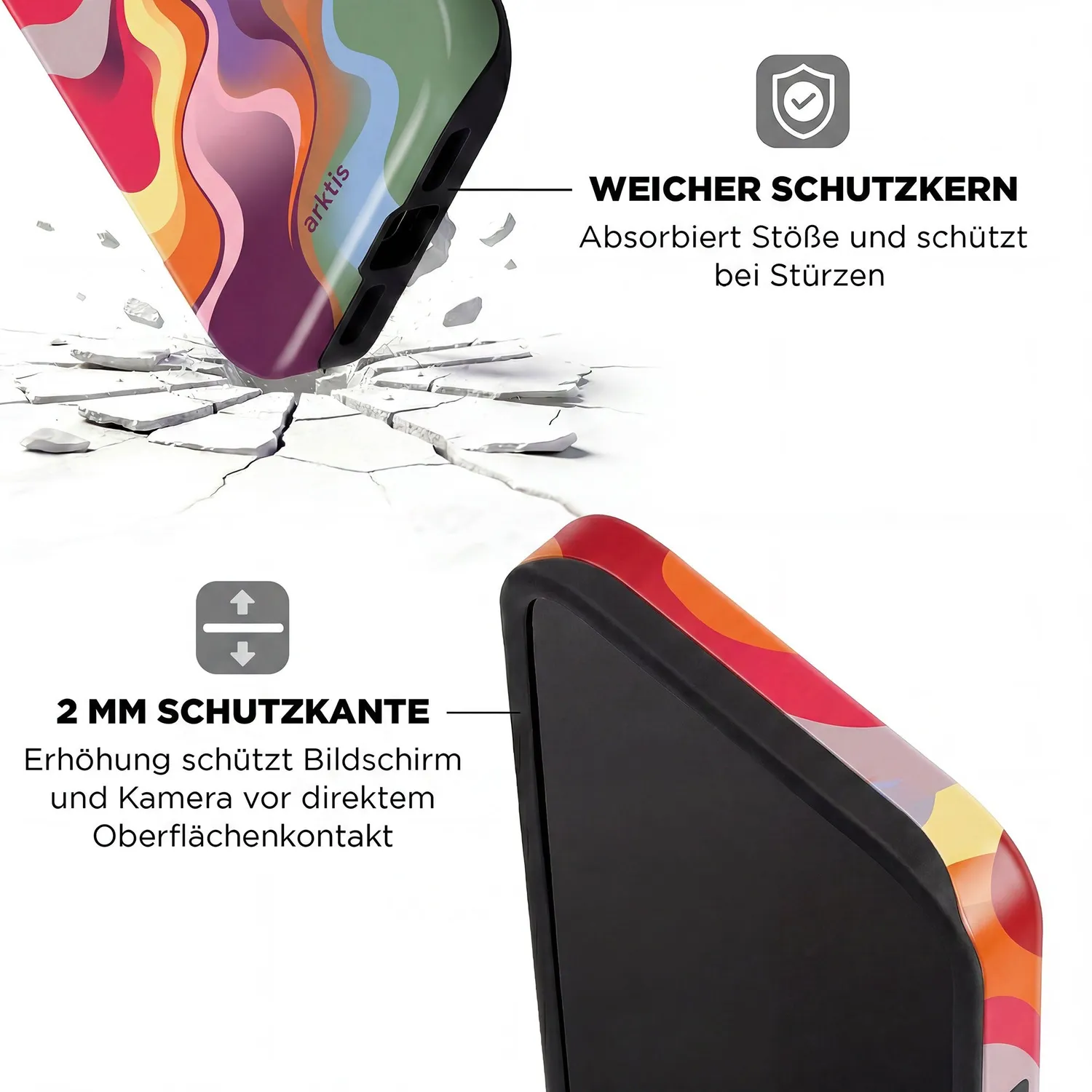 arktis iPhone 17 Hülle Happy Life Case mit MagSafe