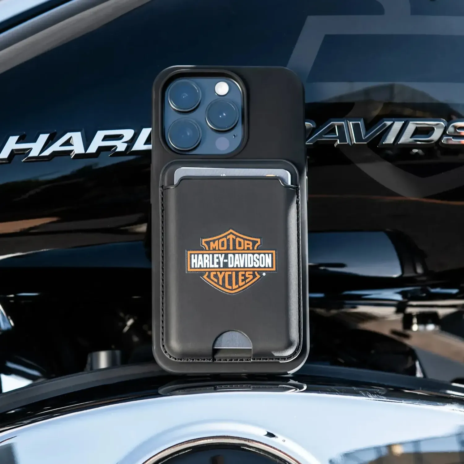 Harley-Davidson Card Wallet B&S Kartenetui RFID