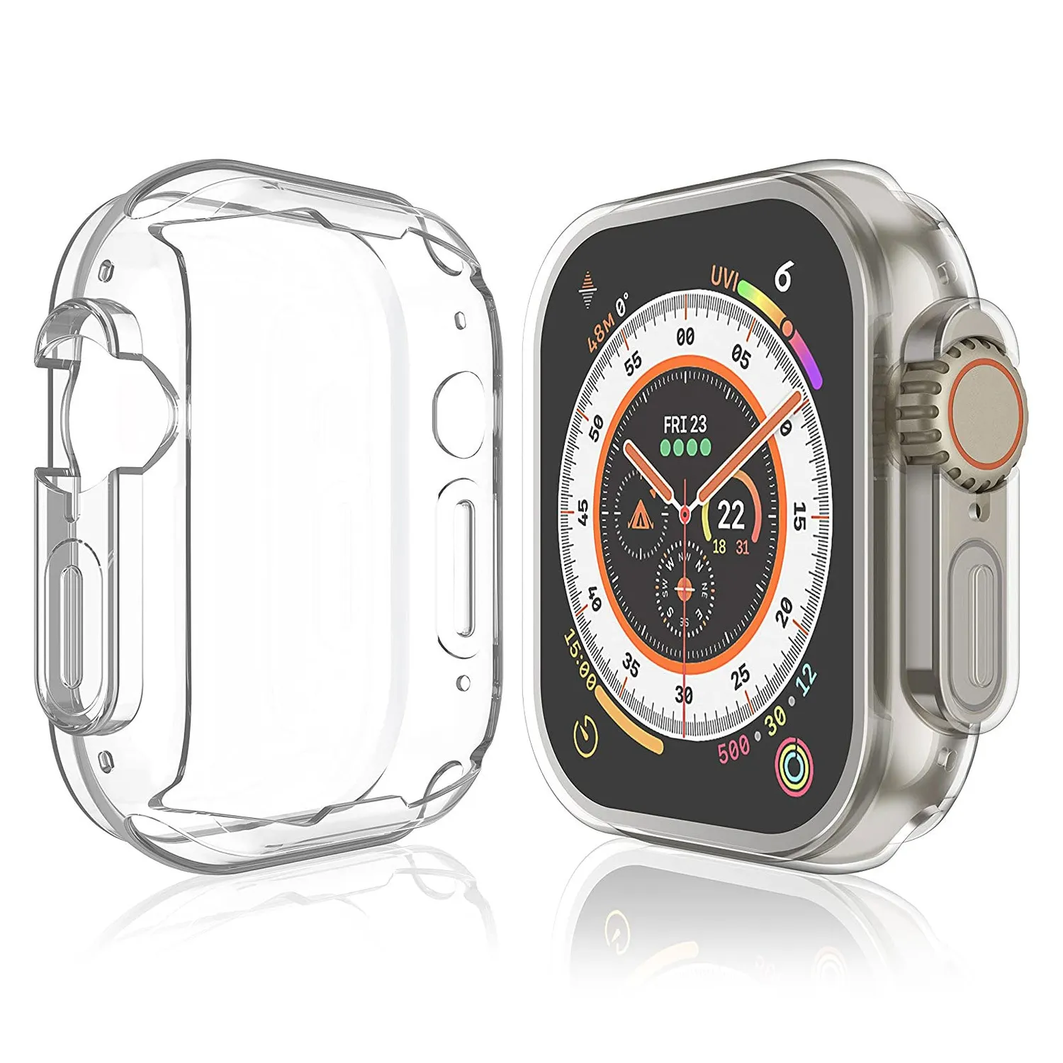 arktis Invisible Air Apple Watch Ultra Hülle 49mm Klar