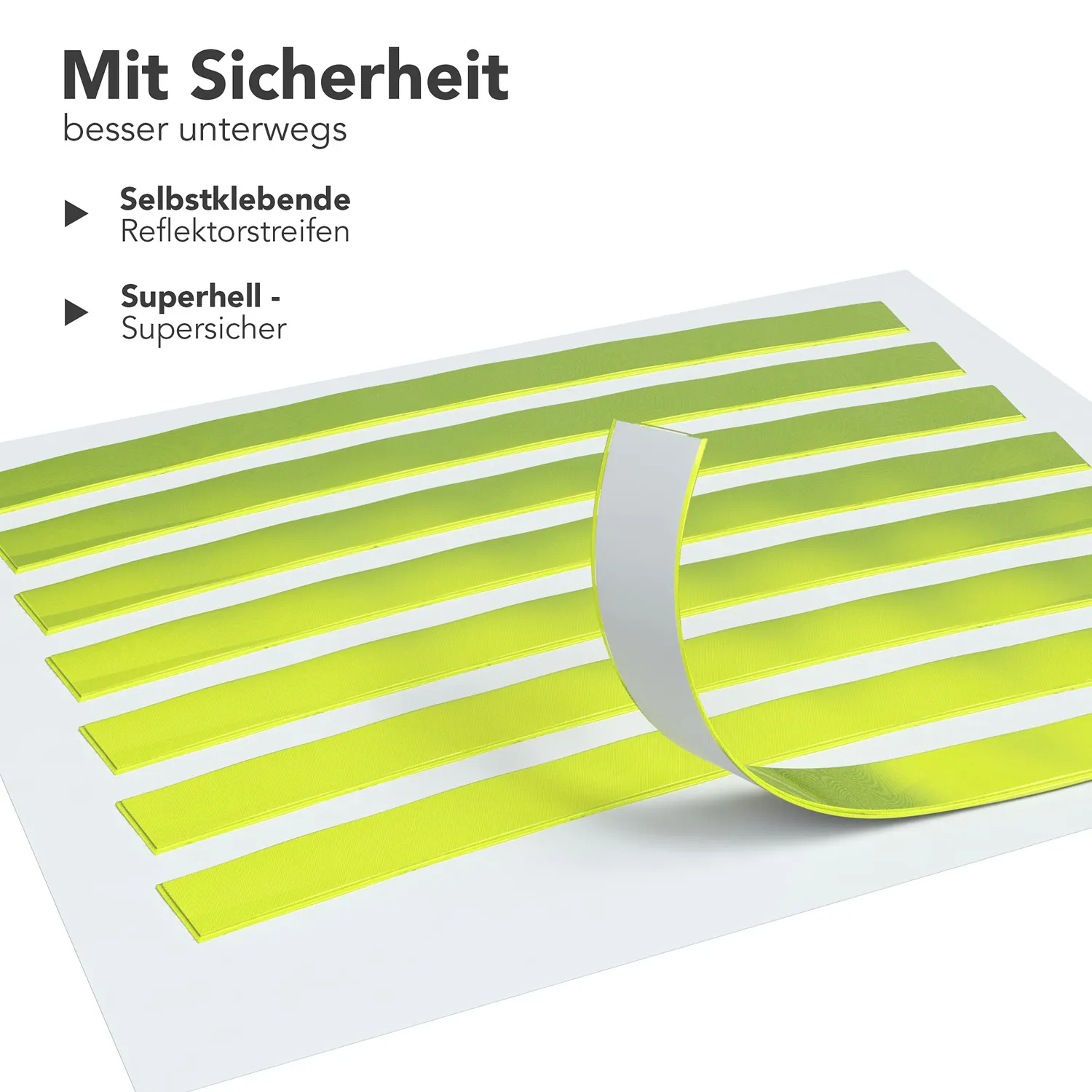 EAZY CASE Reflektor Aufkleber Gelb 16er Set 100mm