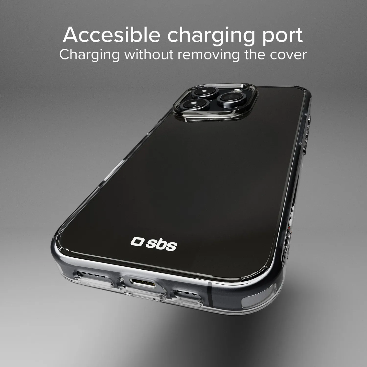 SBS D3O iPhone 16 Pro Hülle transparent stoßfest
