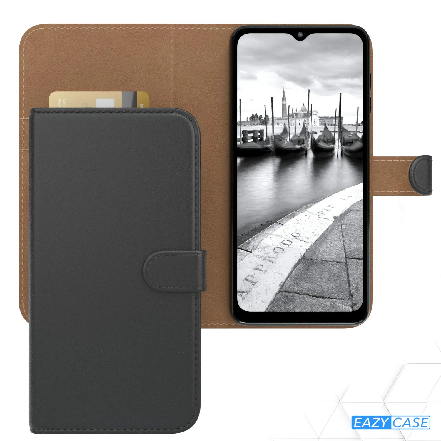 EAZY CASE Galaxy A12 Klapphülle Schwarz Book