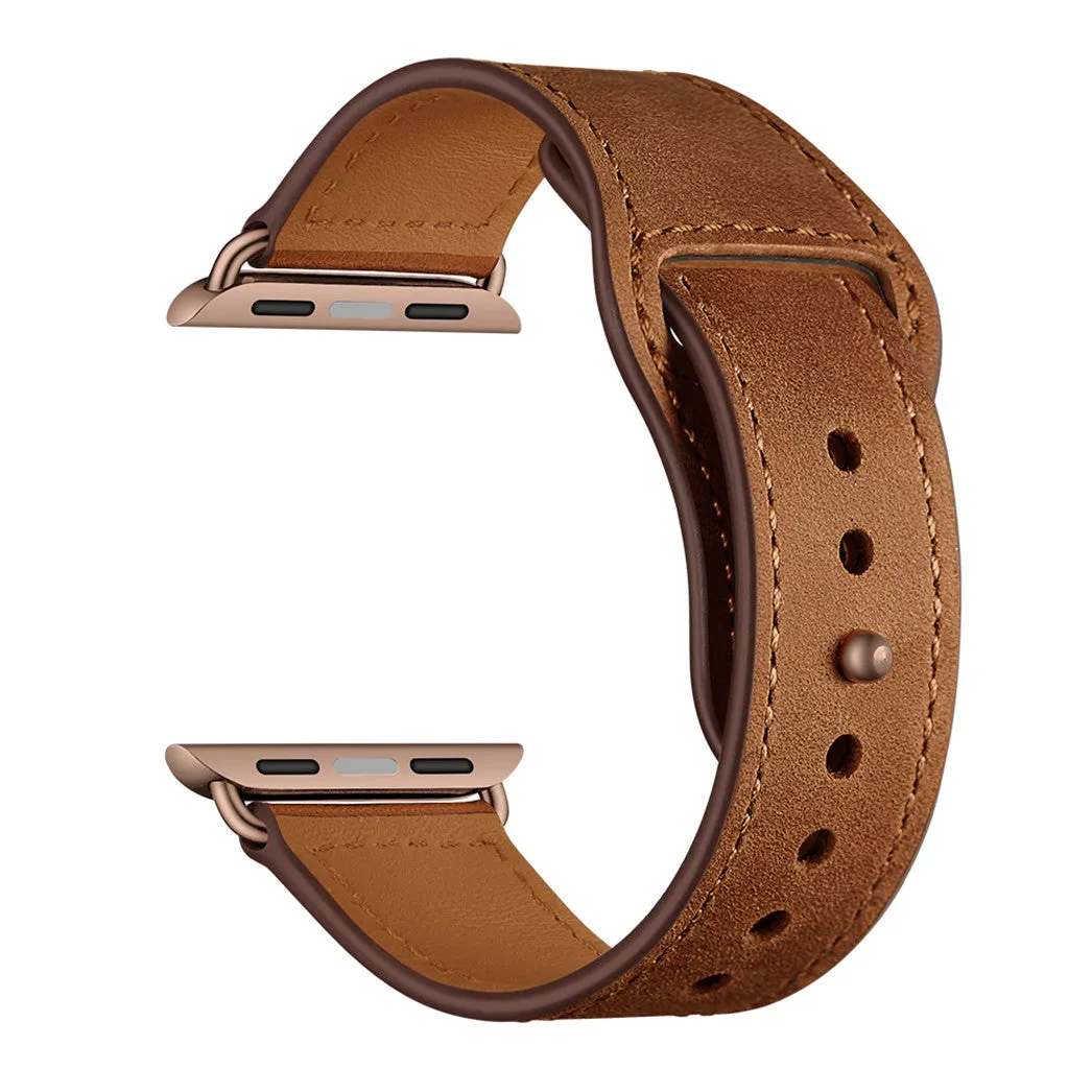 arktisband Apple Watch Kunstlederarmband Pin