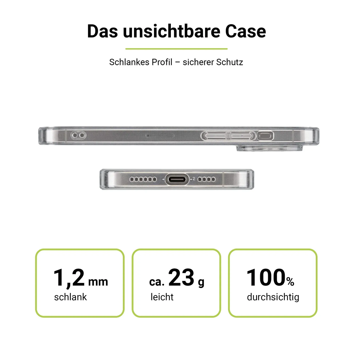Artwizz NoCase iPhone 16 Pro Max Hülle transparent dünn