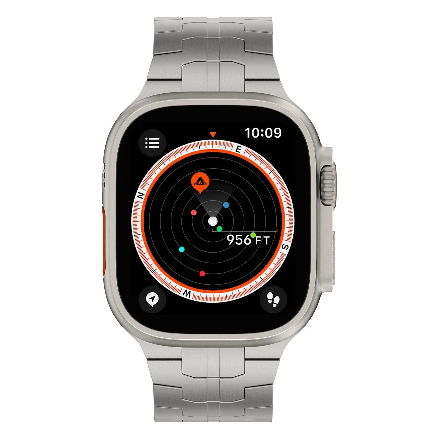 arktisband TITANIUM F-15 Apple Watch Ultra Armband Natur Titan