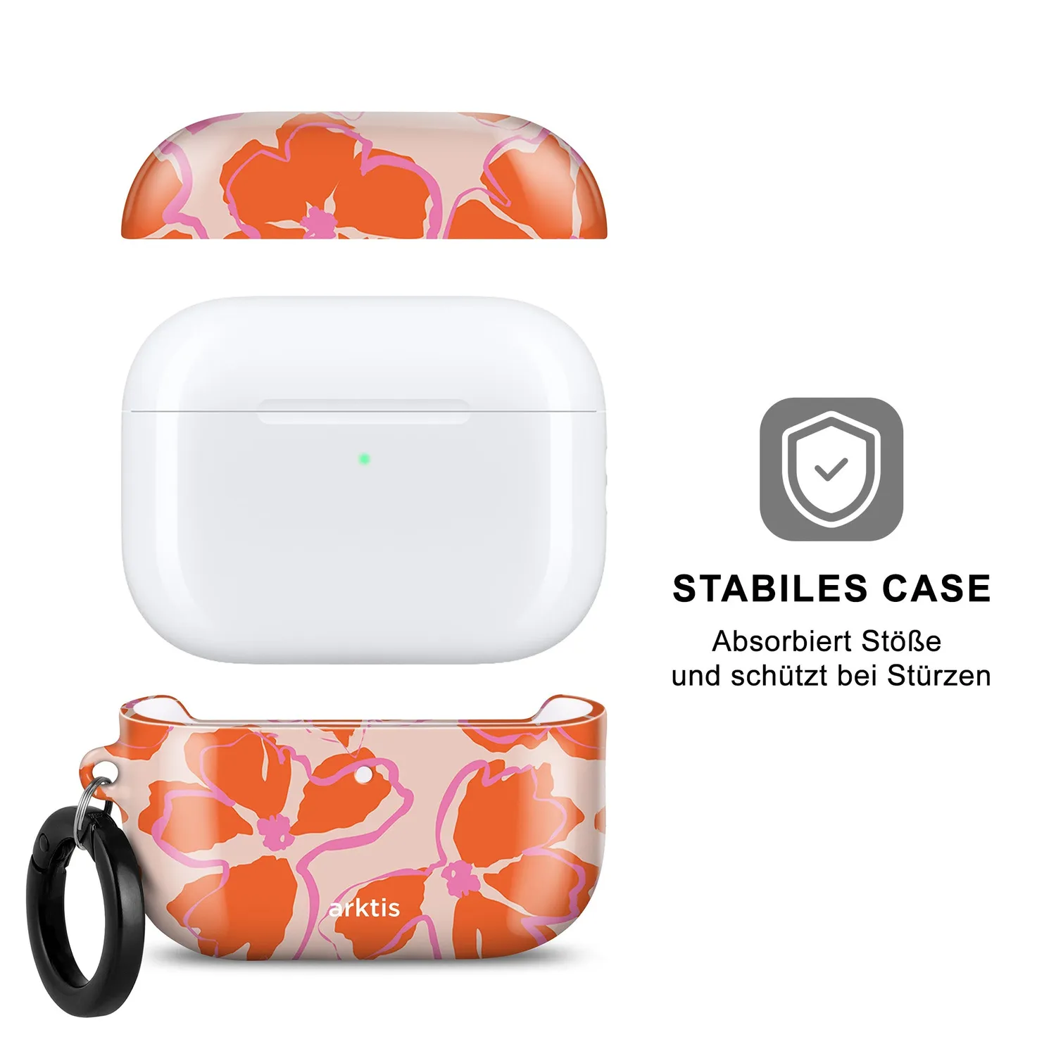 arktis AirPods Pro 3 Hülle Orange Mallow