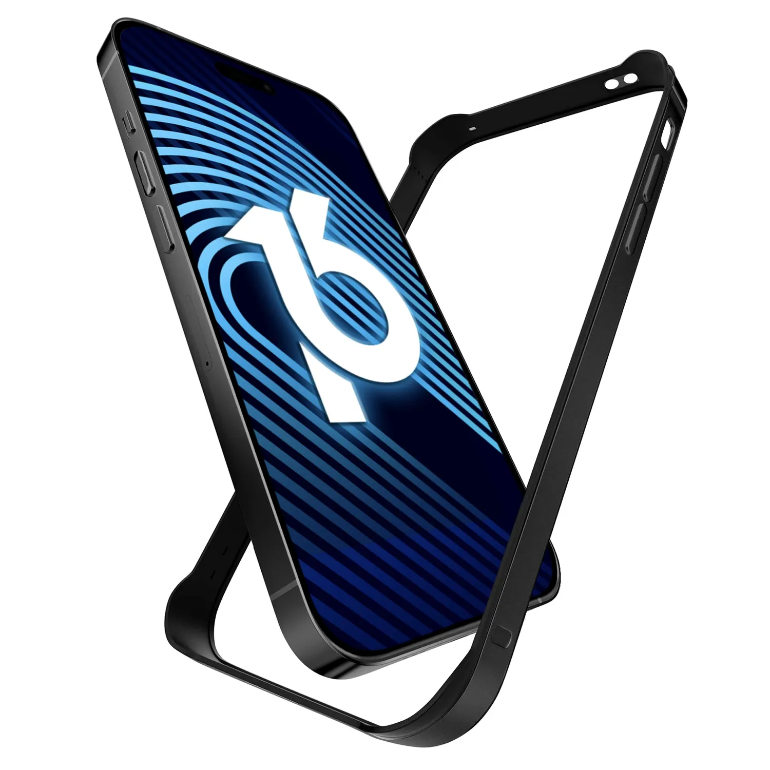 arktis iPhone 16 Plus Bumper Silber Aluminium