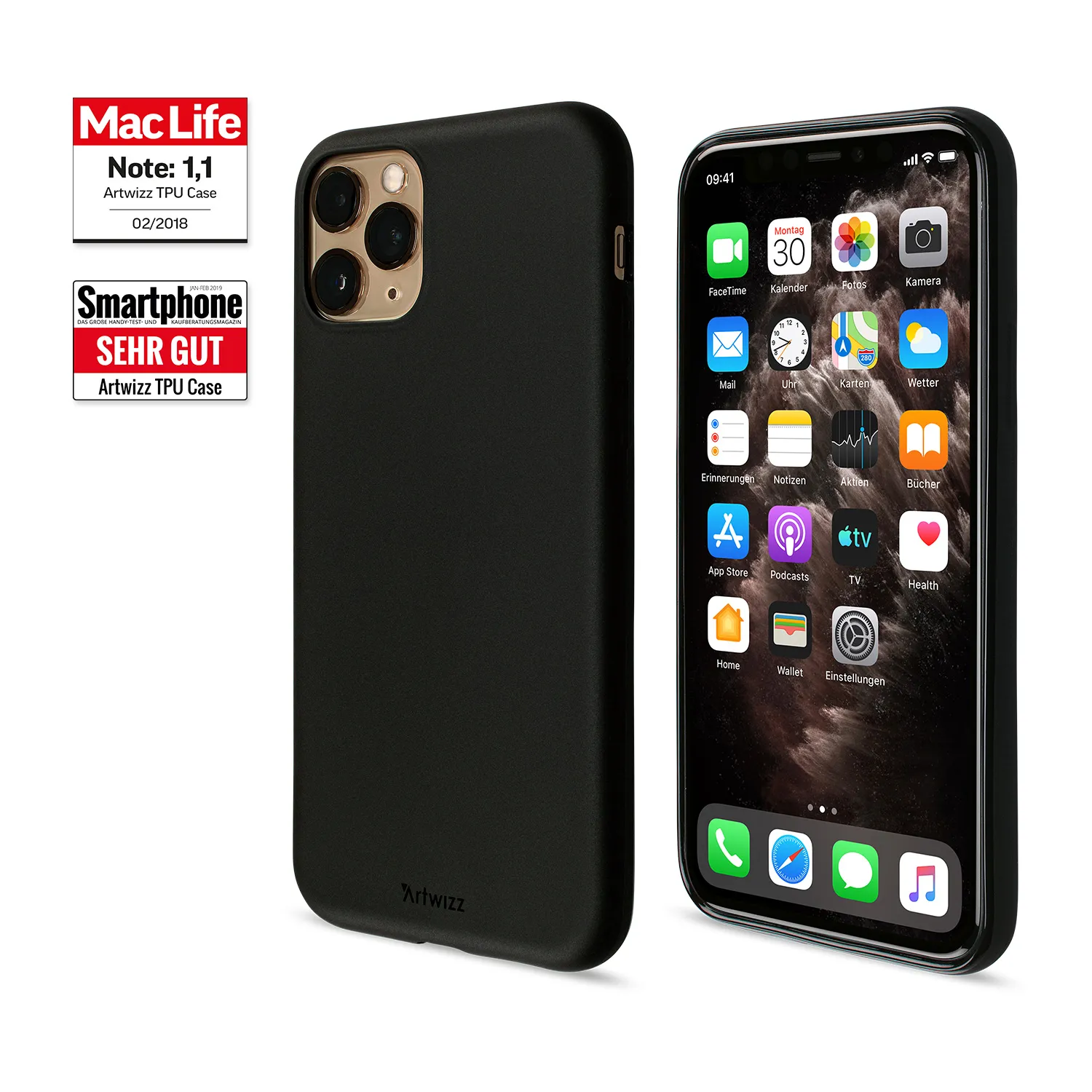 Artwizz TPU Case iPhone 11 Pro Hülle matt schwarz