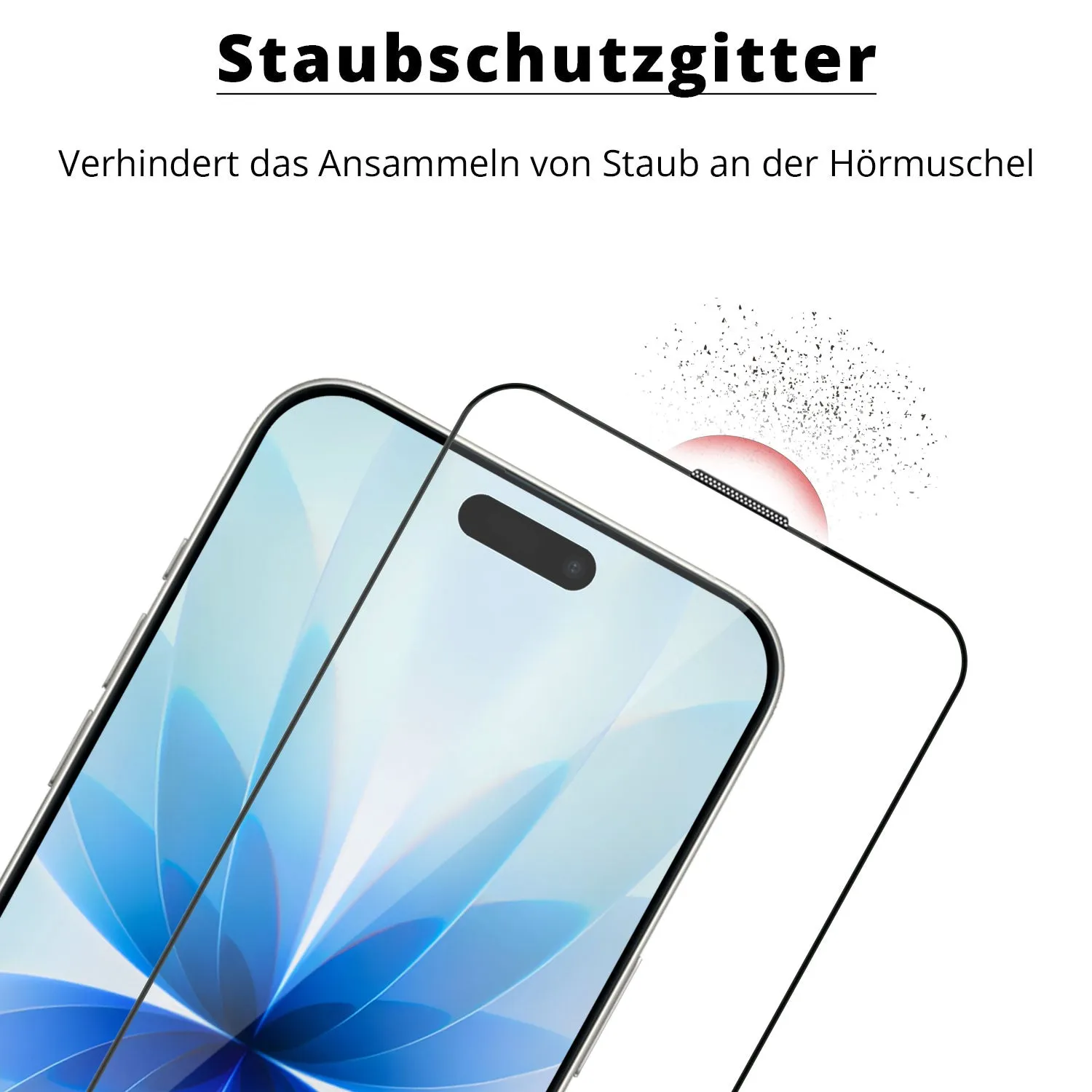 arktis iPhone 17 Panzerglas Displayschutzfolie 2 Stück staubfrei