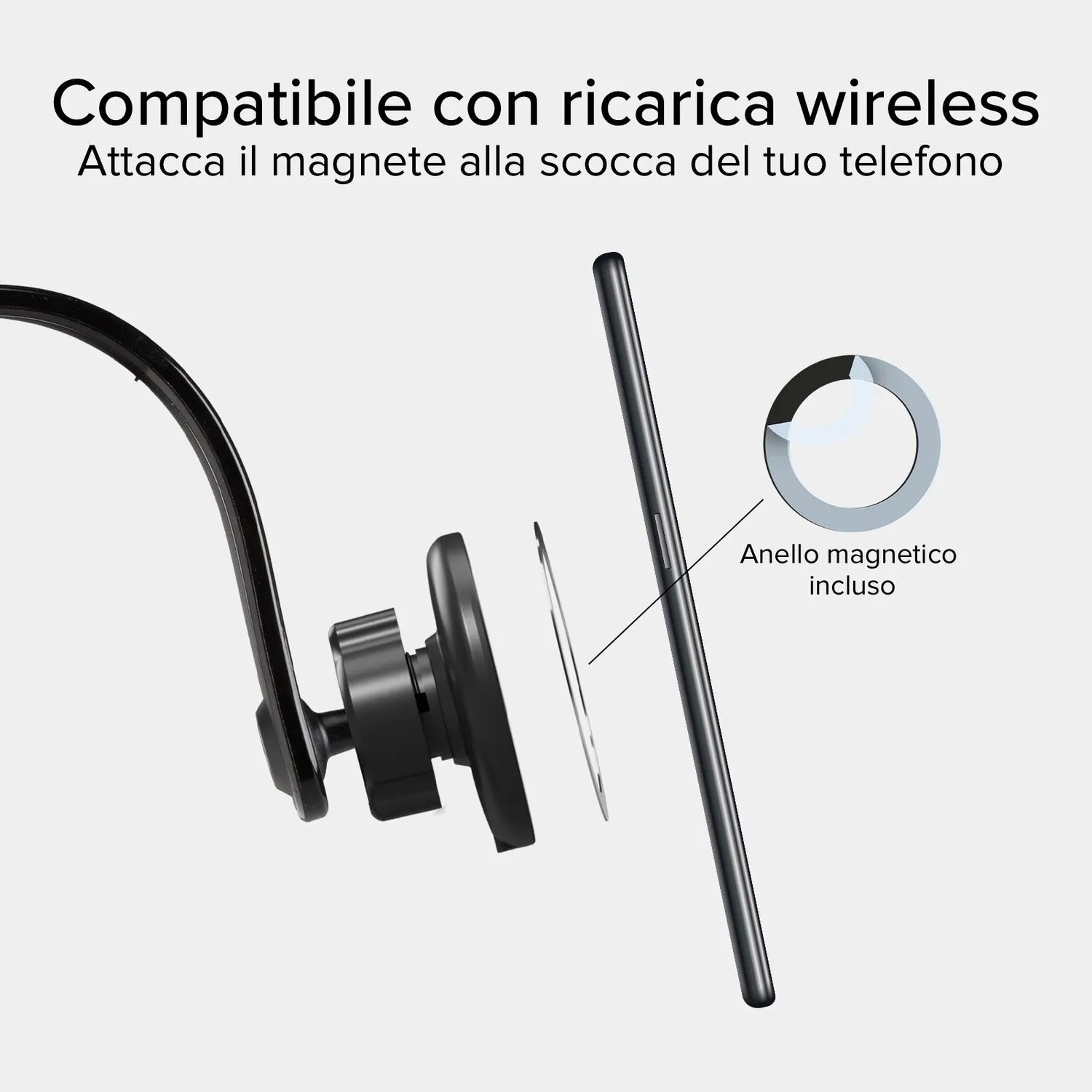 SBS Auto-Halterung MagSafe Wireless 15W Saugnapf