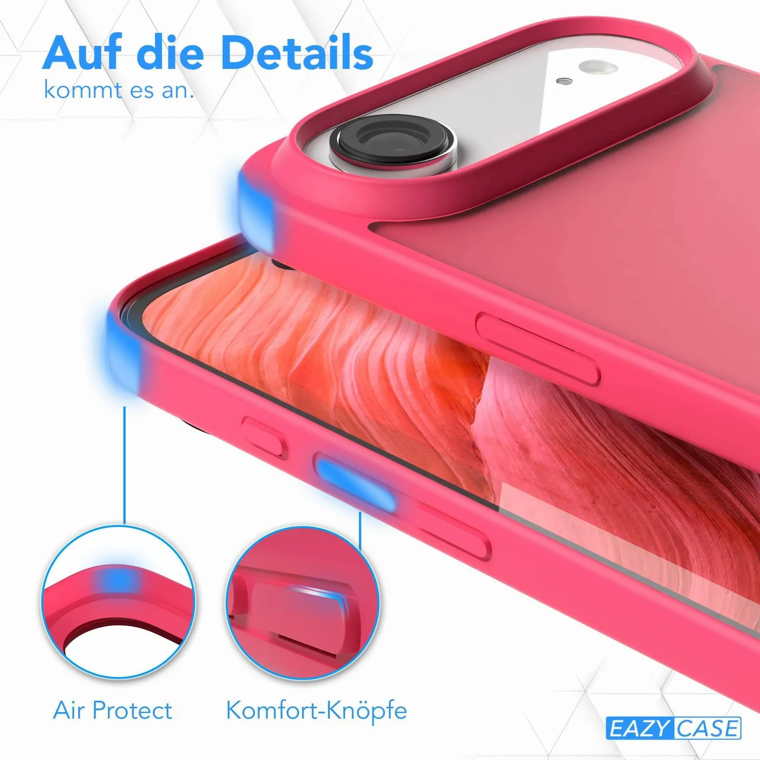 EAZY CASE iPhone Air Outdoor-Hülle Neon Pink matt