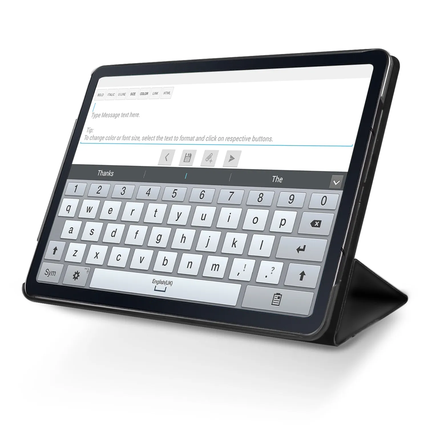 SBS Trio Samsung Galaxy Tab A7 Hülle schwarz Klapp