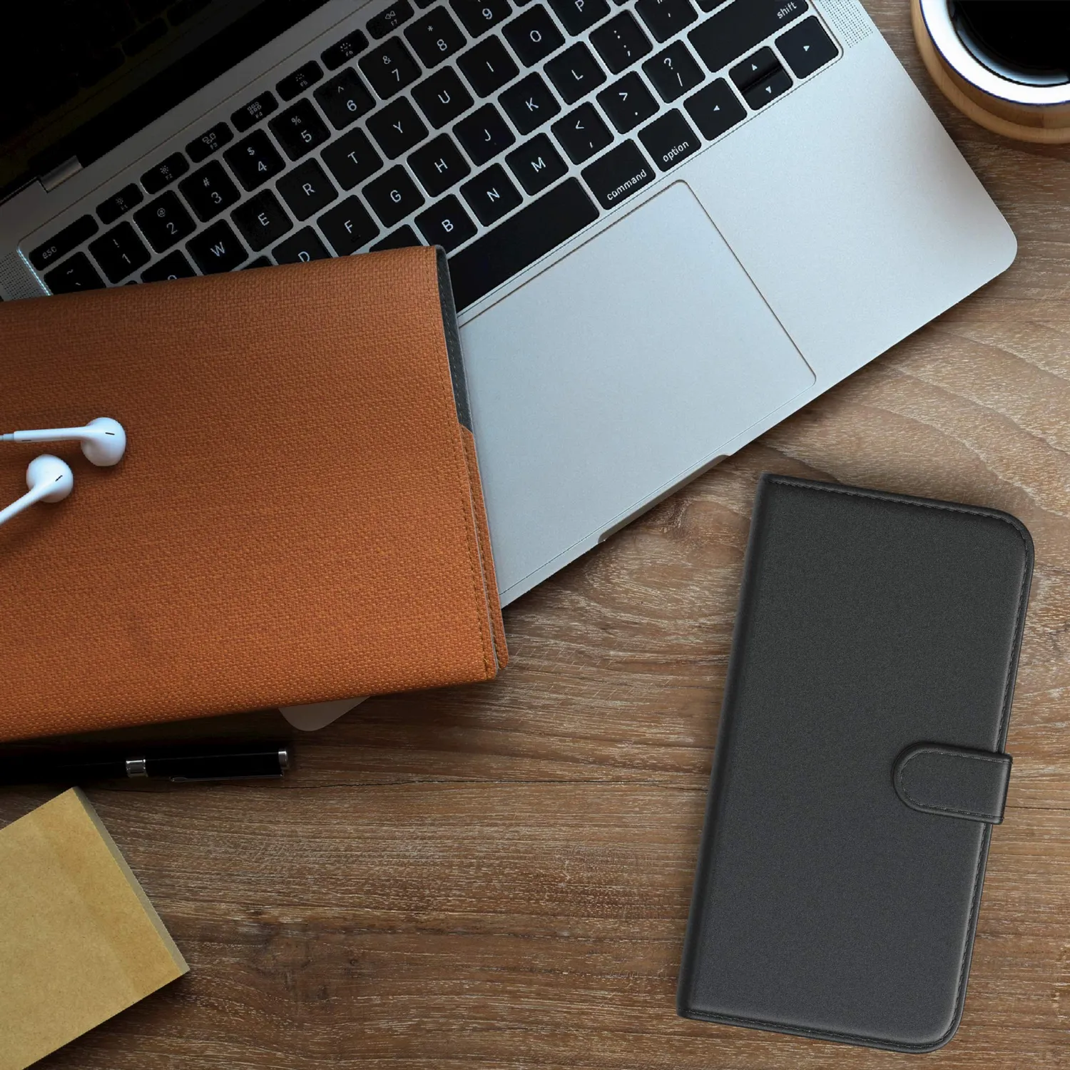 EAZY CASE Book Redmi Note 8T Handyhülle Schwarz Bookstyle