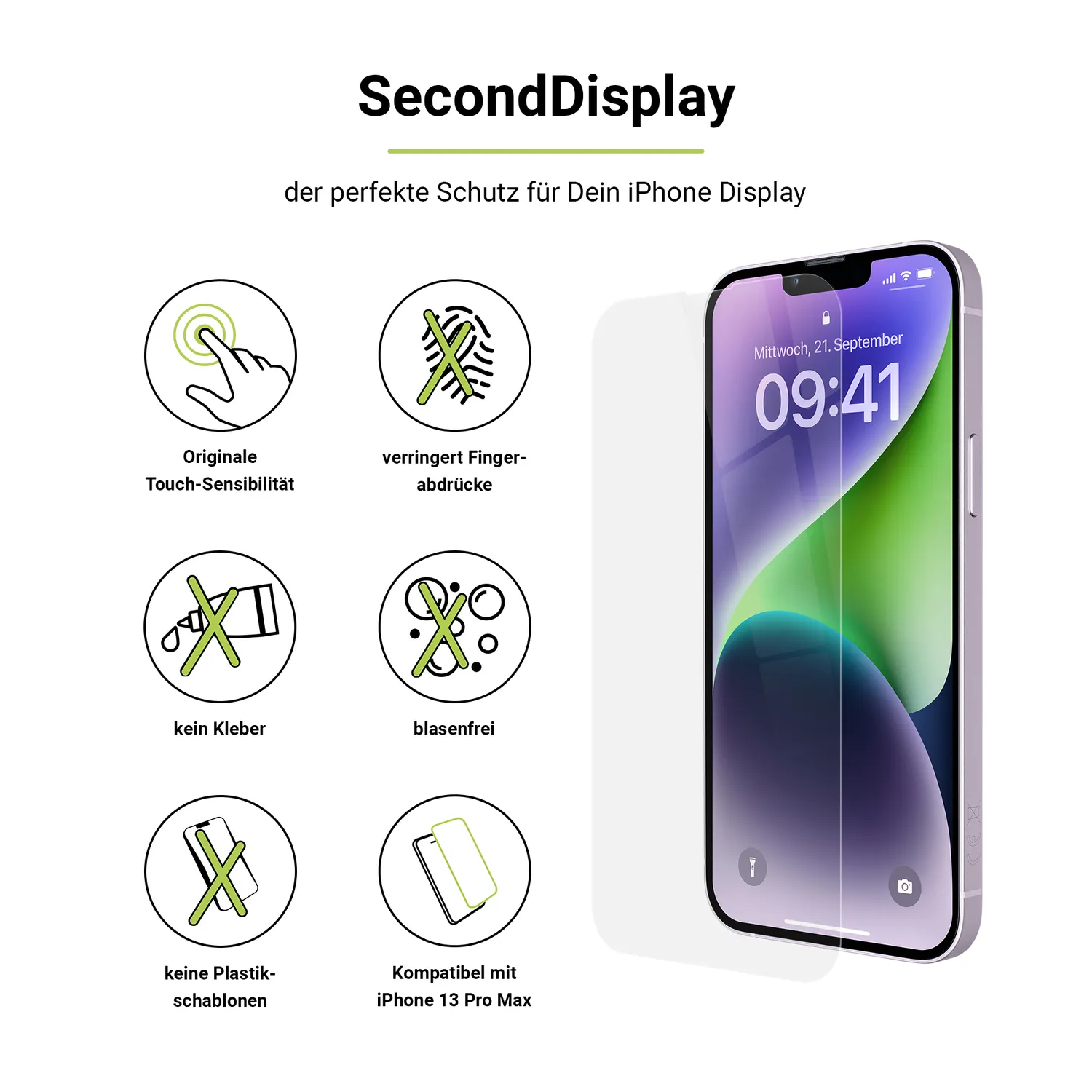 Artwizz SecondDisplay iPhone 14 Plus / 13 Pro Max Panzerglas