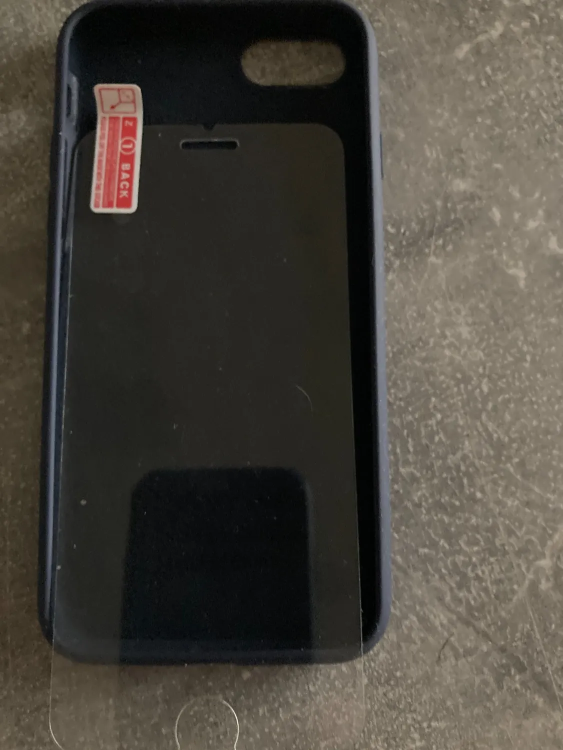 YATWIN iPhone SE 2022/2020/8/7 Silikon Hülle Schwarz griffig