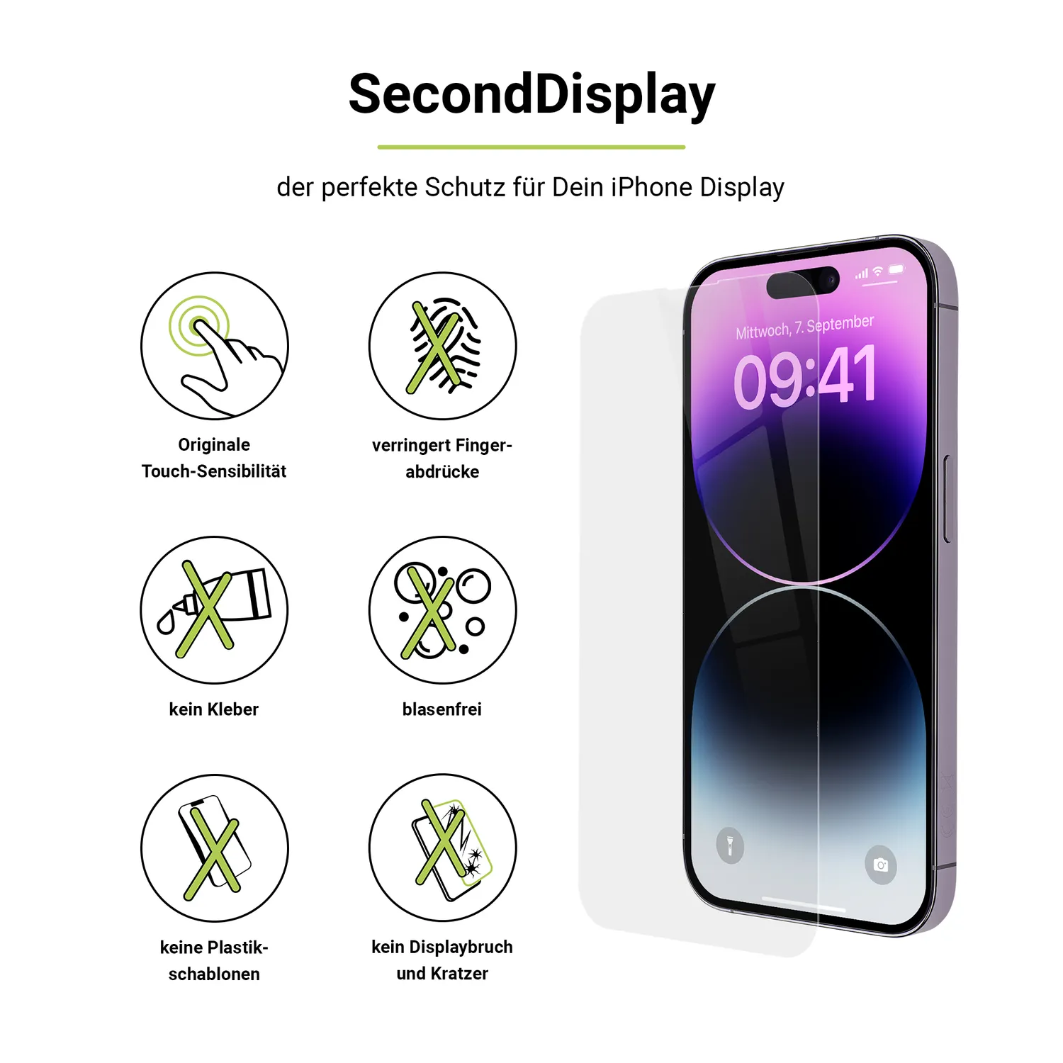 Artwizz SecondDisplay Panzerglas iPhone 14 Pro