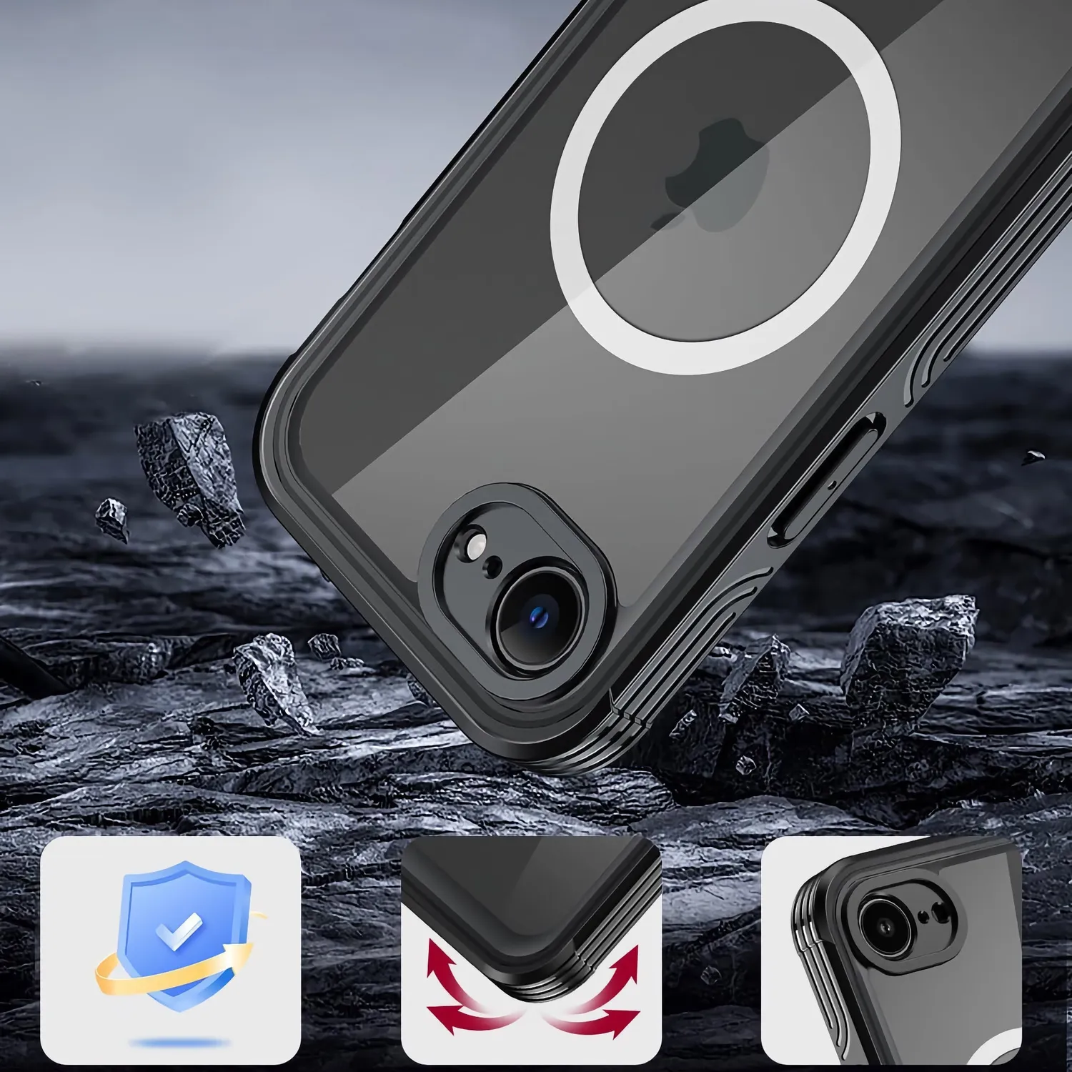arktis Actioncase Ultimate iPhone 17e Hülle IP68 wasserdicht