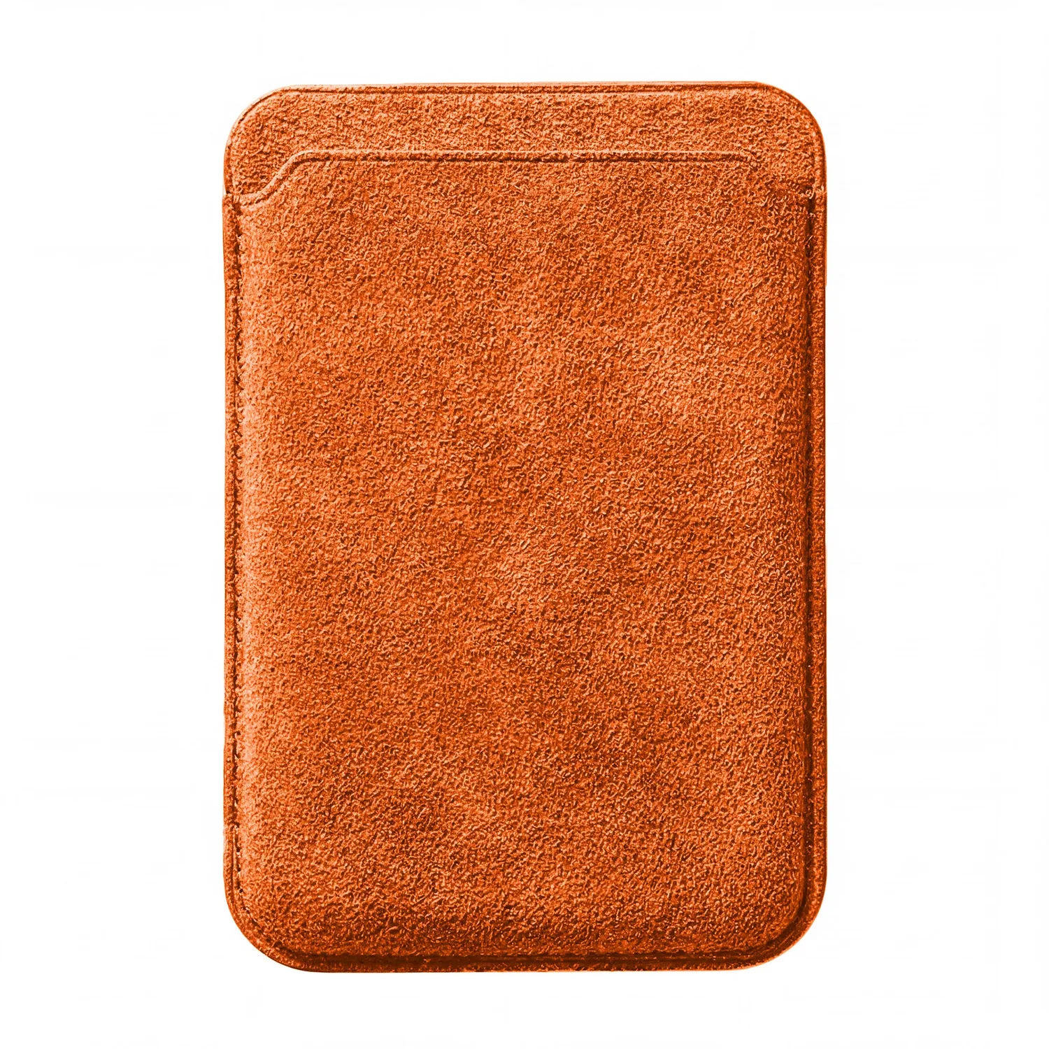 arktis iPhone MagSafe Kartenhalter Alcantara Burgunder 4 Karten