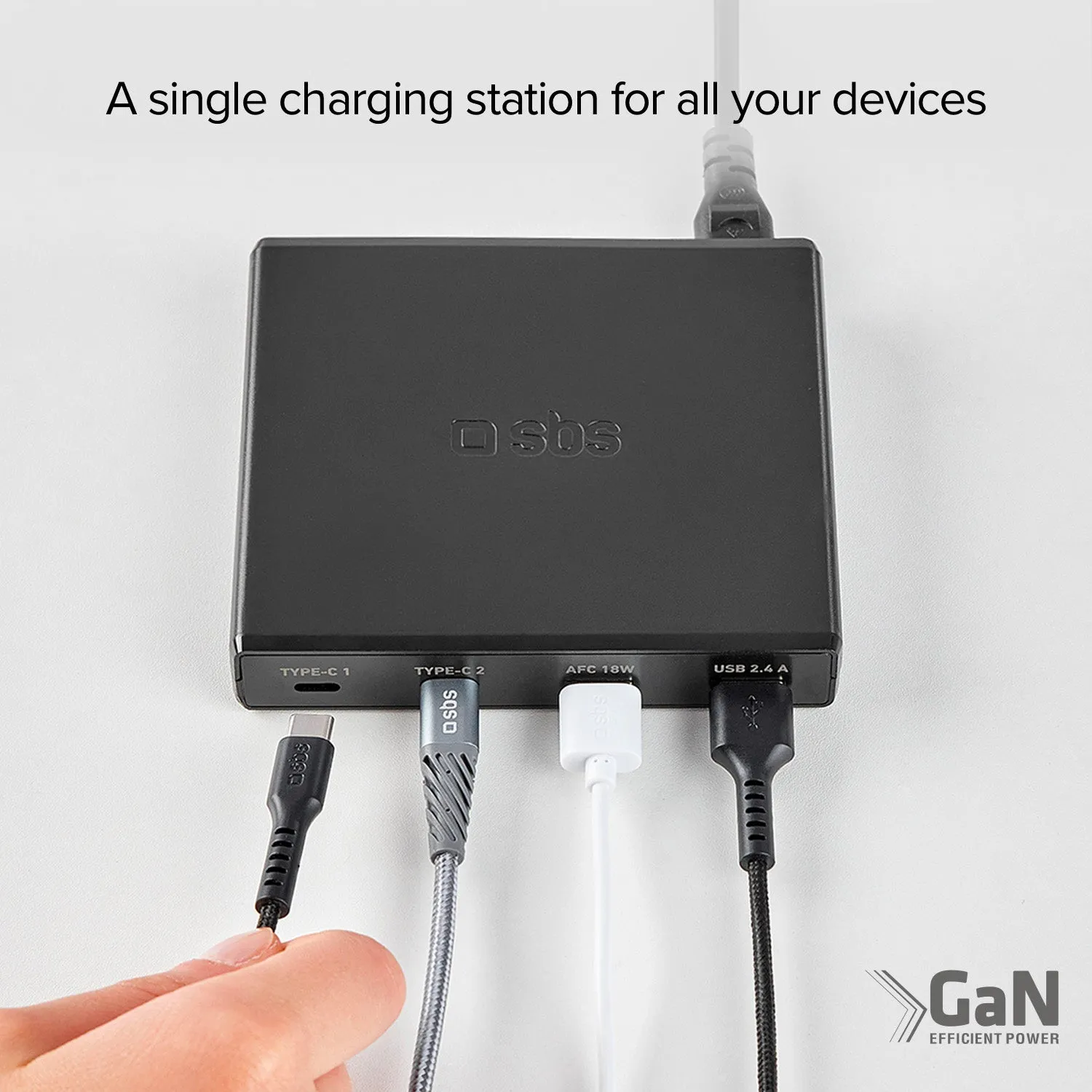 SBS GaN Ladestation 75W USB-C Power Delivery
