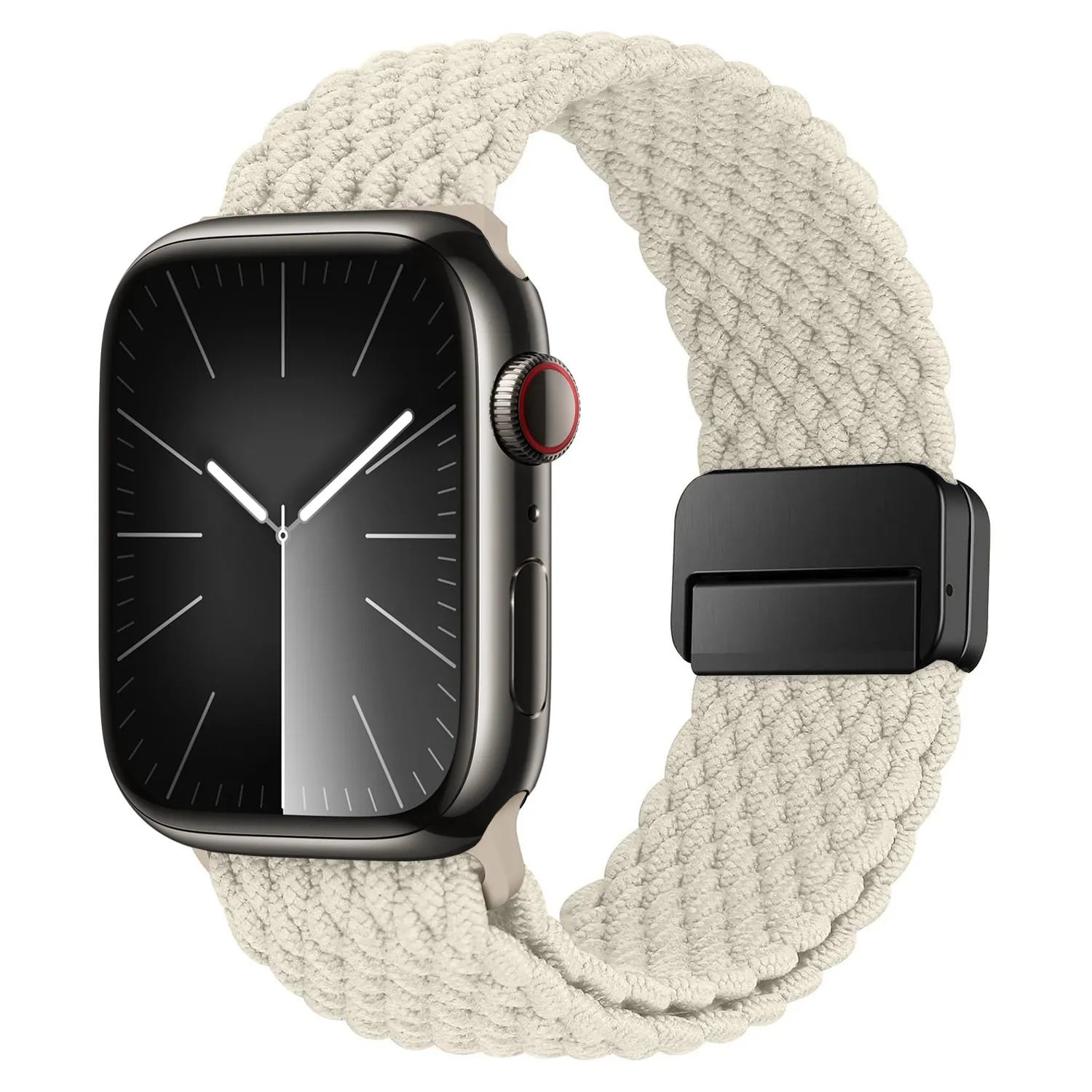 arktis Casual Apple Watch Armband Polarstern geflochten