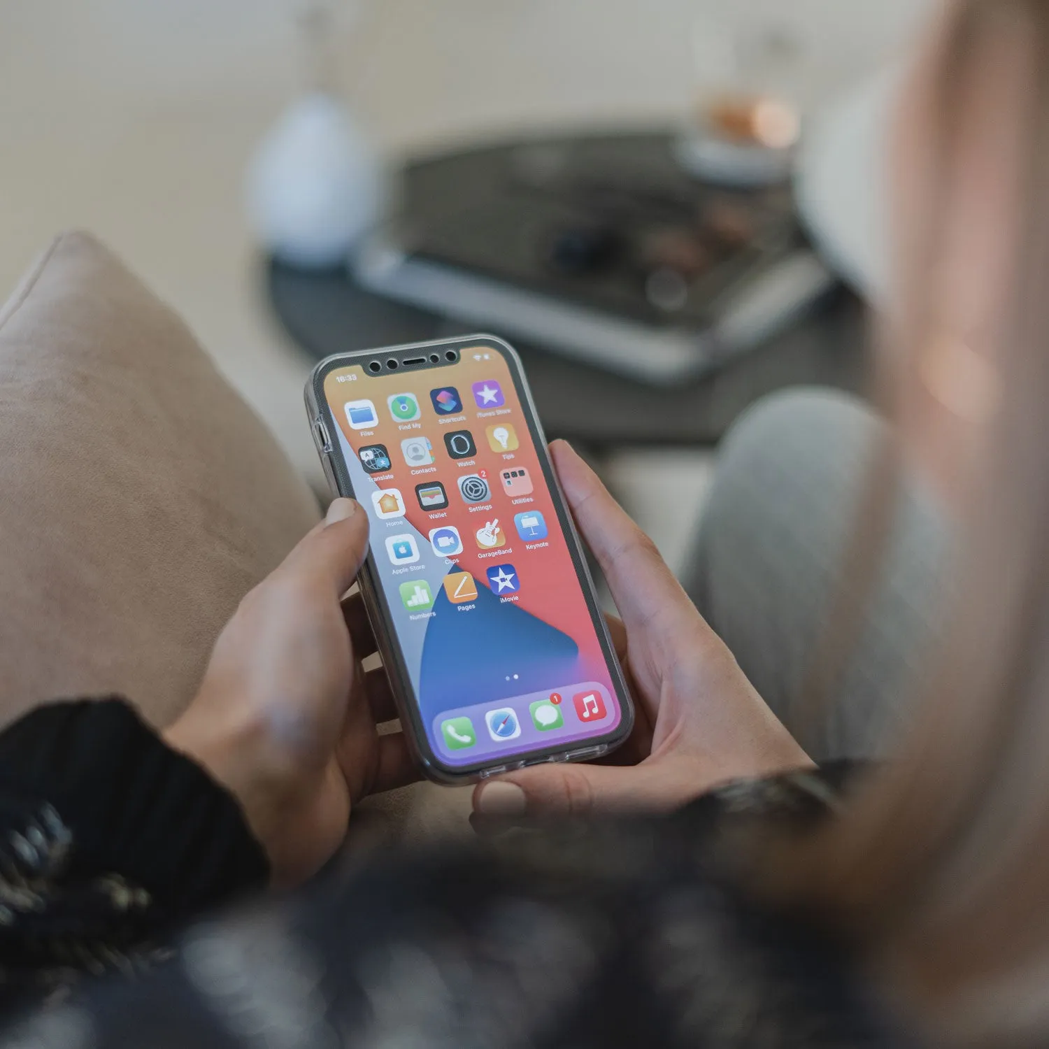 arktis Fullbody iPhone 13 Pro Hülle transparent