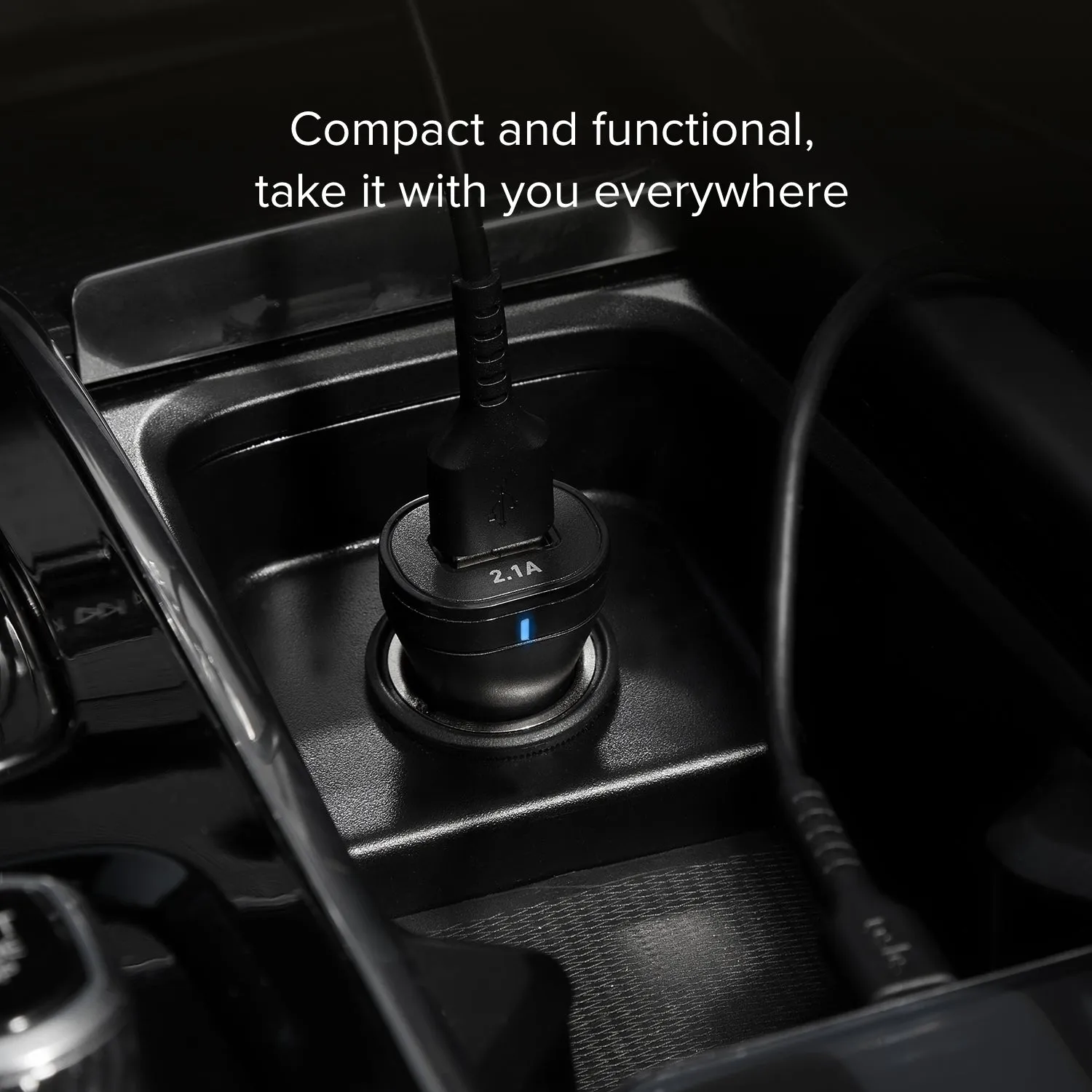 SBS Mini Autoladegerät 10W mit Micro-USB Kabel Schnellladen