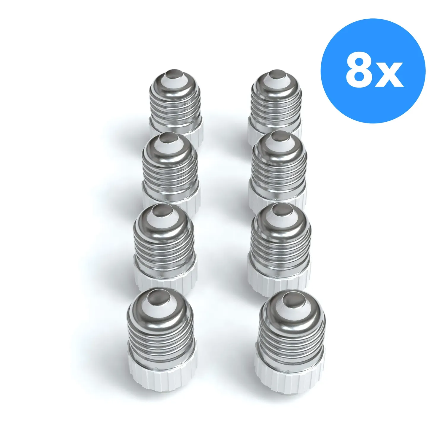 EAZY CASE E27 auf G9 Adapter Weiß 8er Set