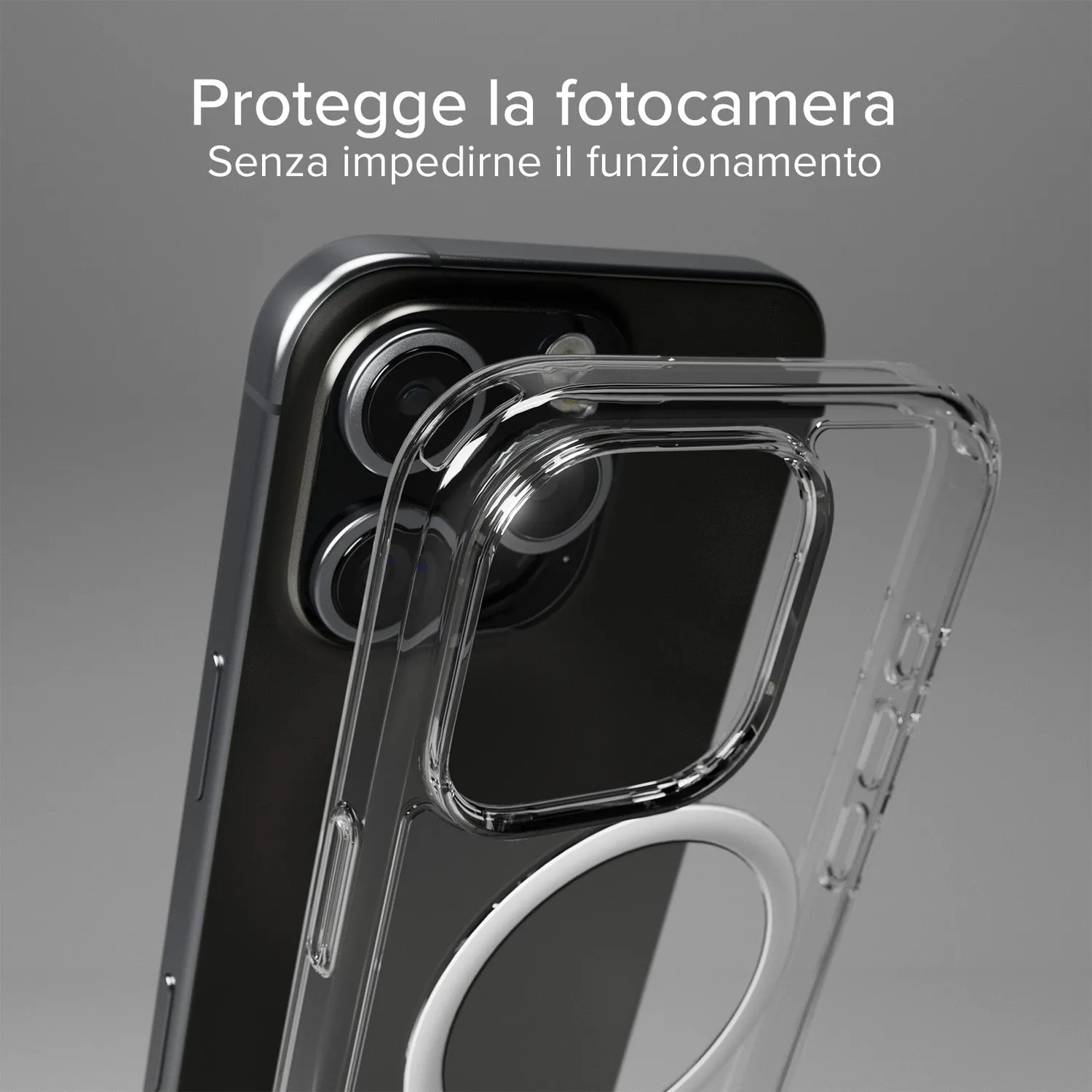 SBS D3O iPhone 16 Pro Handyhülle Transparent MagSafe D3O-Schutz
