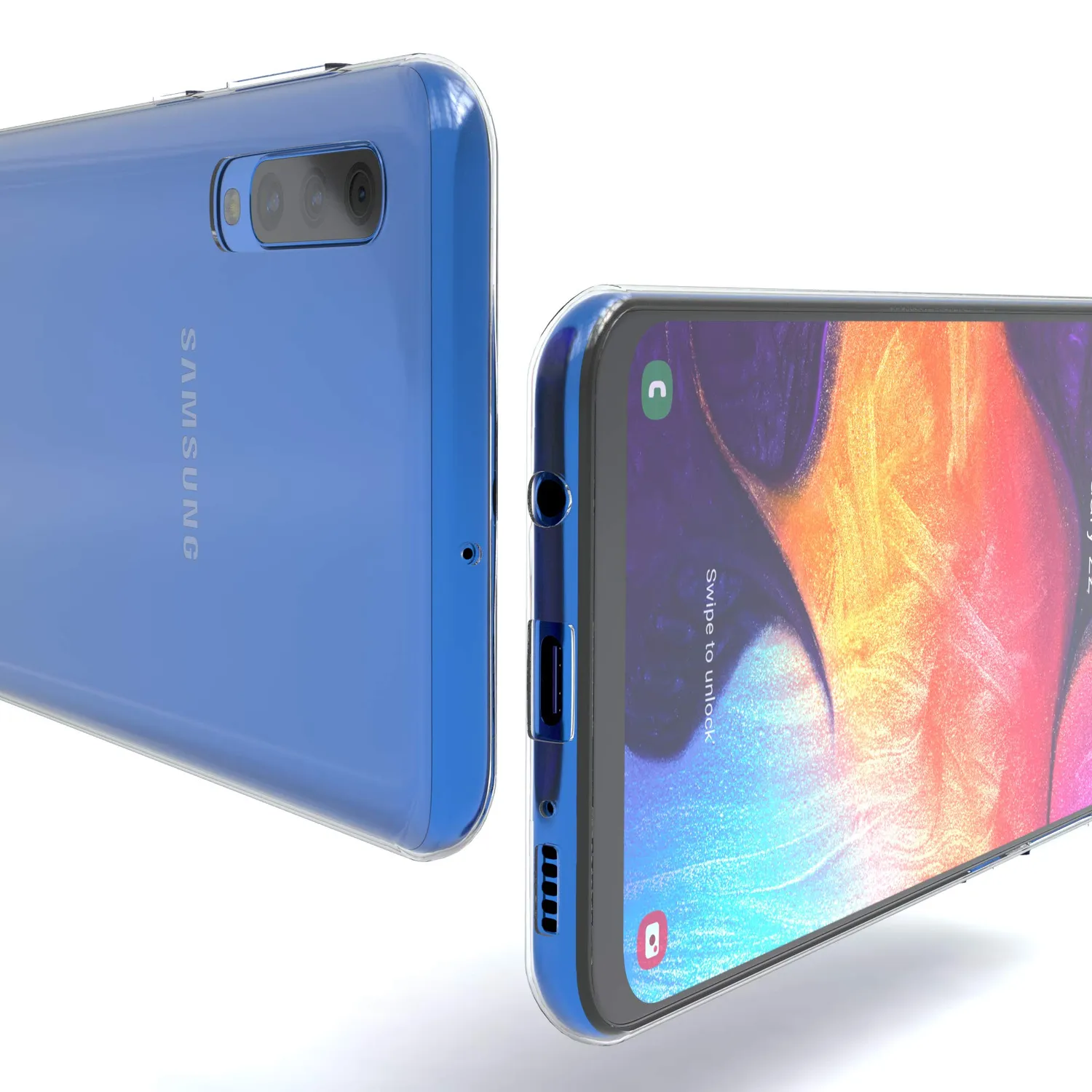 EAZY CASE Galaxy A50 / A30s / A50s Handyhülle Clear Transparent ultradünn