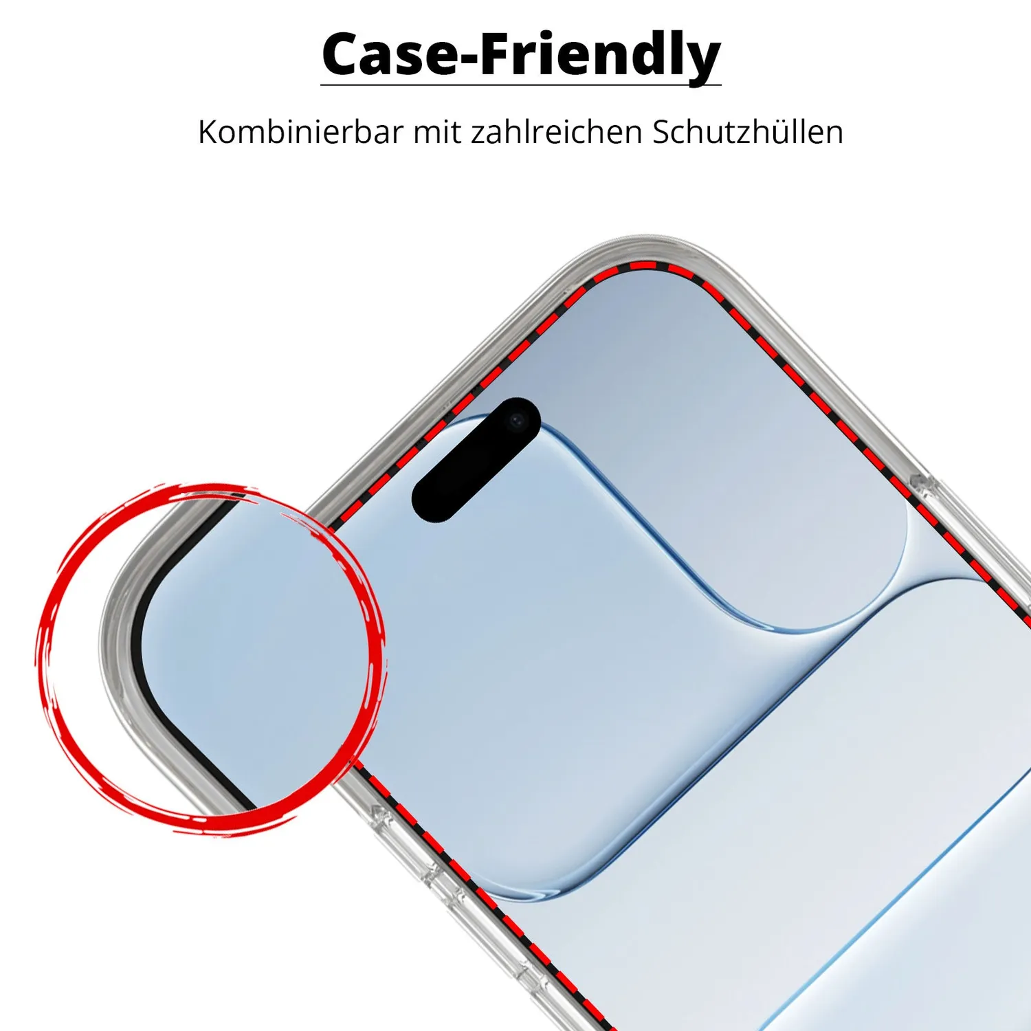 arktis iPhone Air Panzerglas Schutzfolie 2 Stück blasenfrei