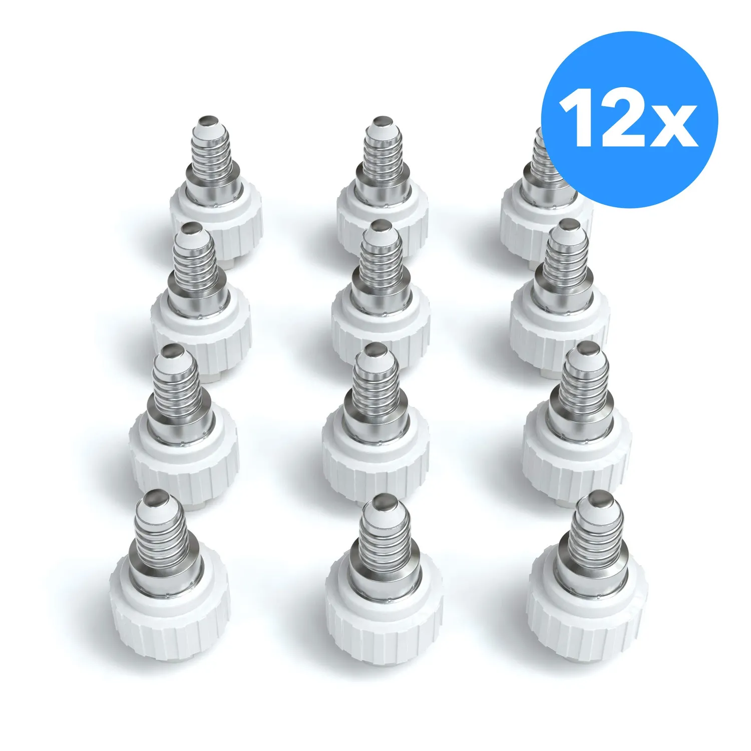 EAZY CASE E14 auf G9 Lampensockel-Adapter Weiß 12er Pack