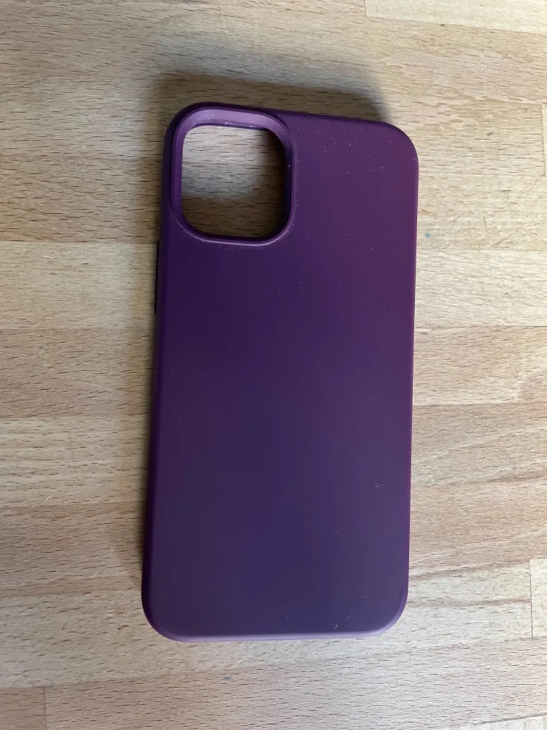 YATWIN iPhone 12 Mini Silikonhülle Weinrot Mikrofaser Glas