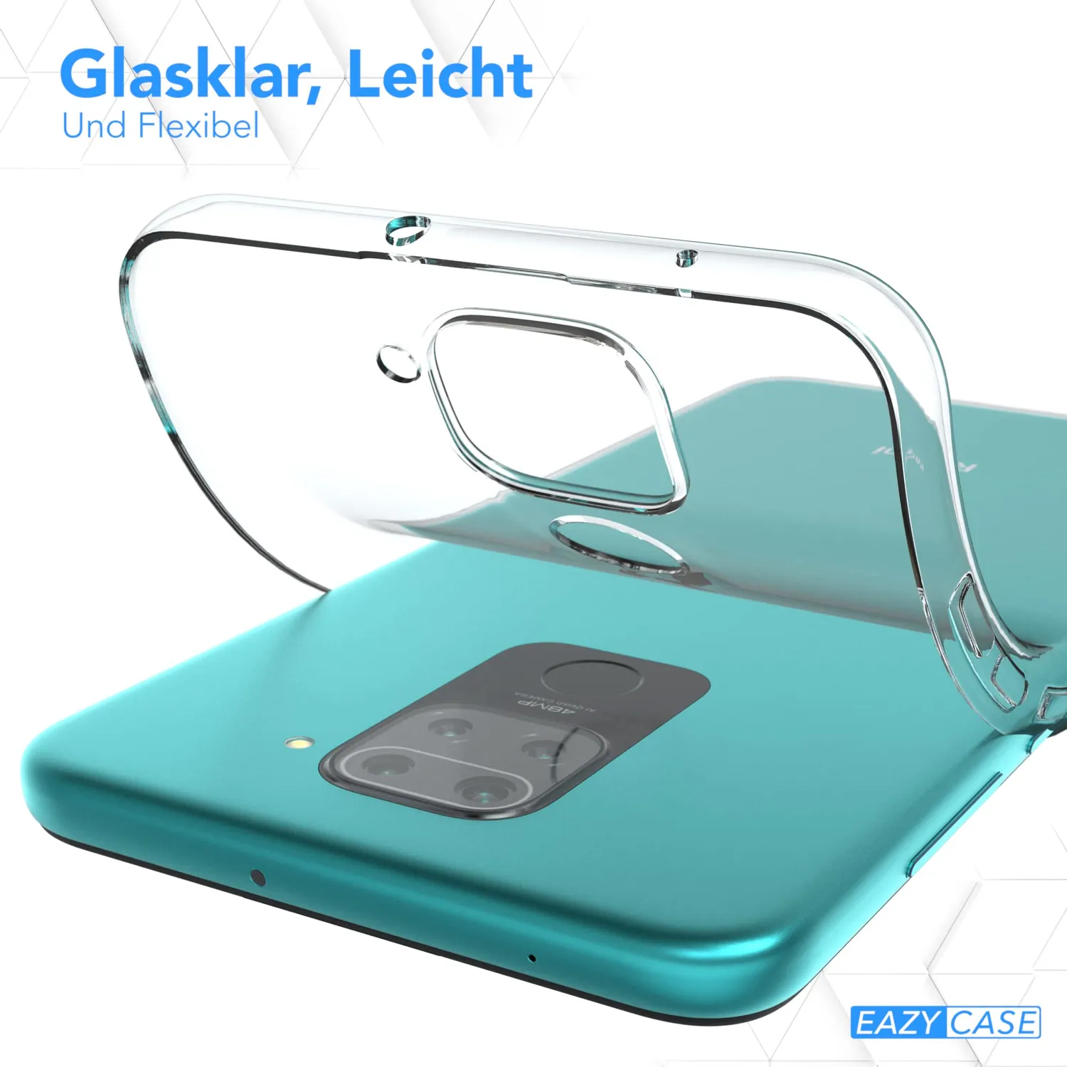 EAZY CASE Xiaomi Redmi Note 9 Silikonhülle transparent ultradünn