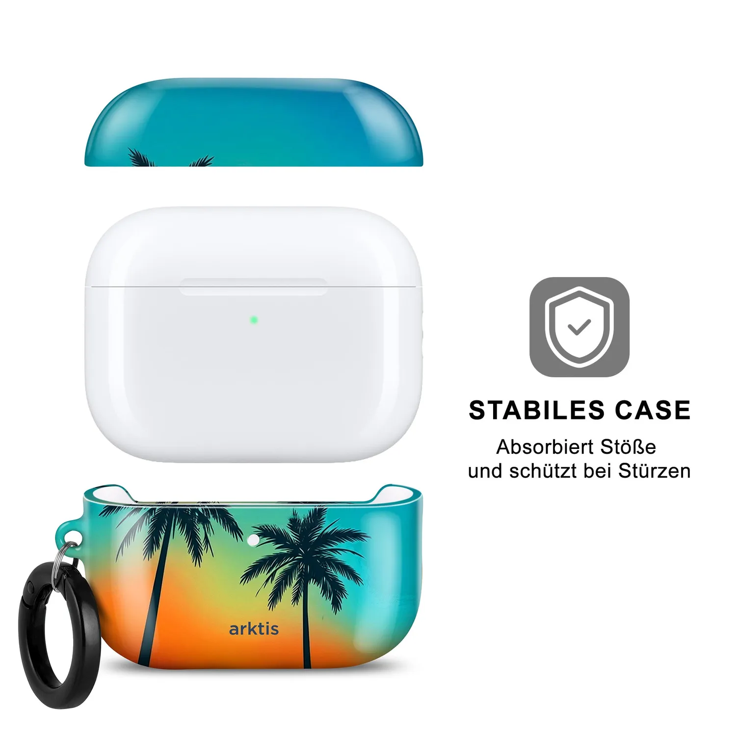 arktis AirPods Pro 3 Hülle Sunset Beach Polycarbonat-Print