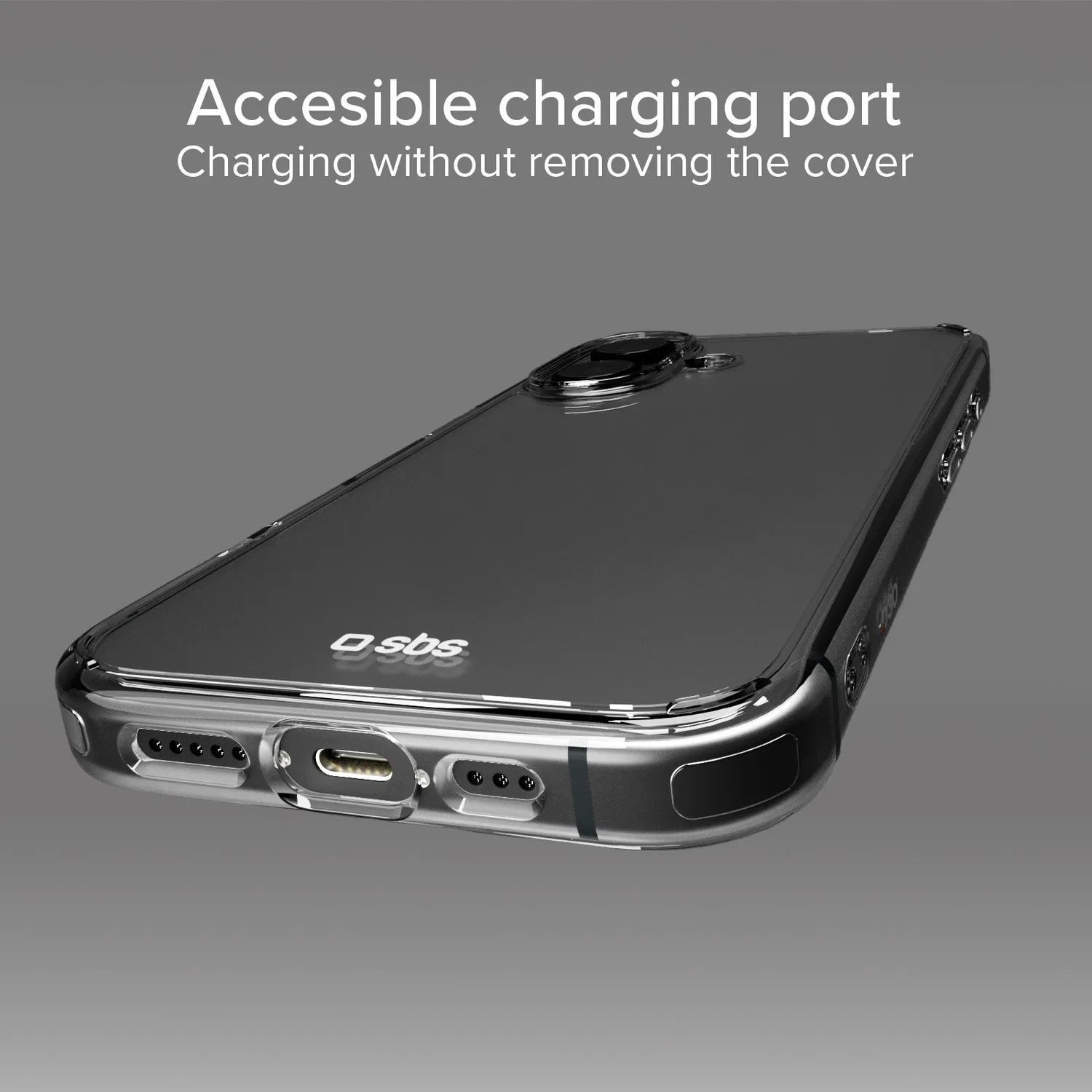 SBS D3O iPhone 16 Plus Hülle transparent stoßfest