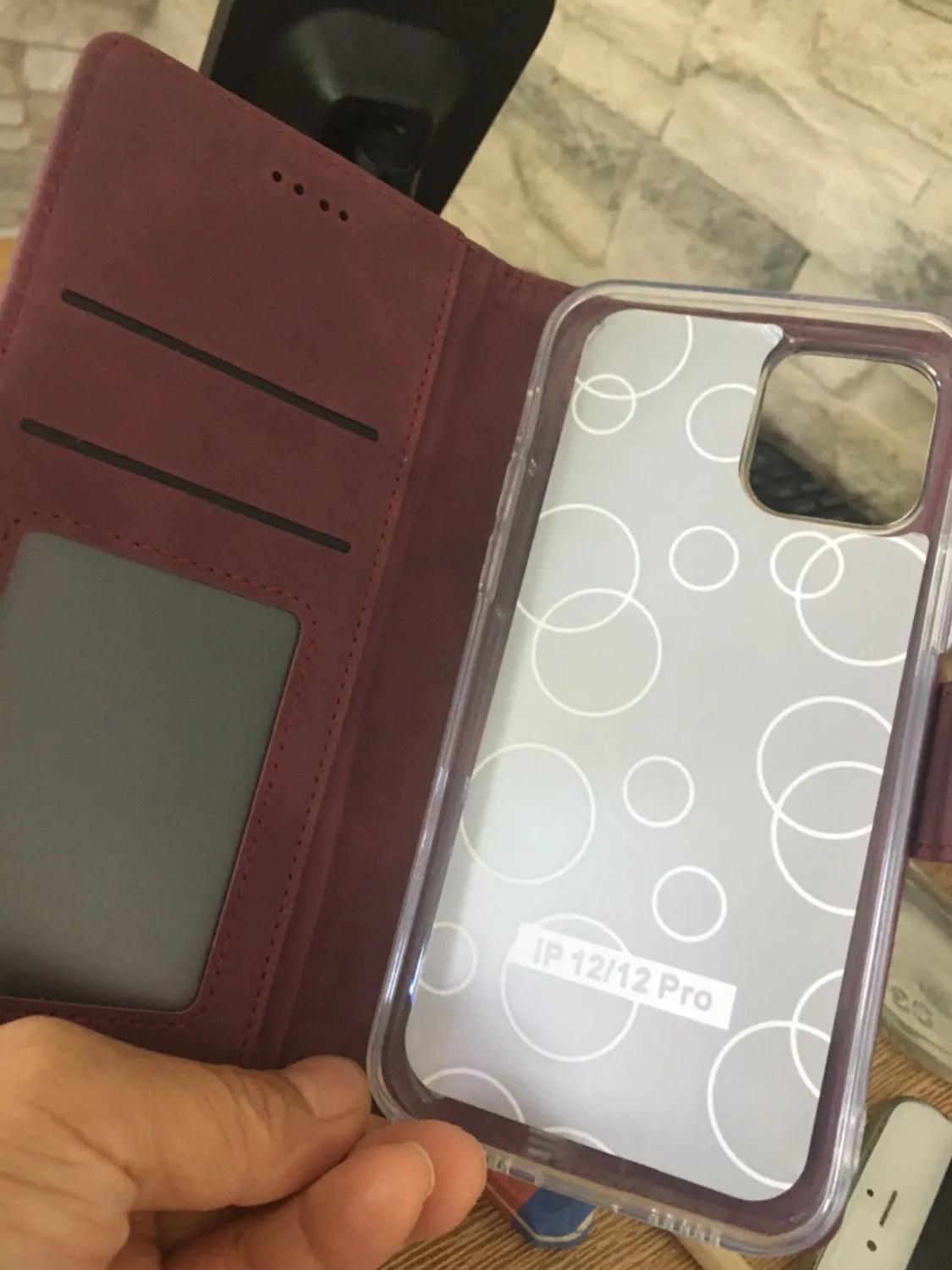 YATWIN iPhone X XS Handyhülle Königsblau Leder mit RFID-Schutz