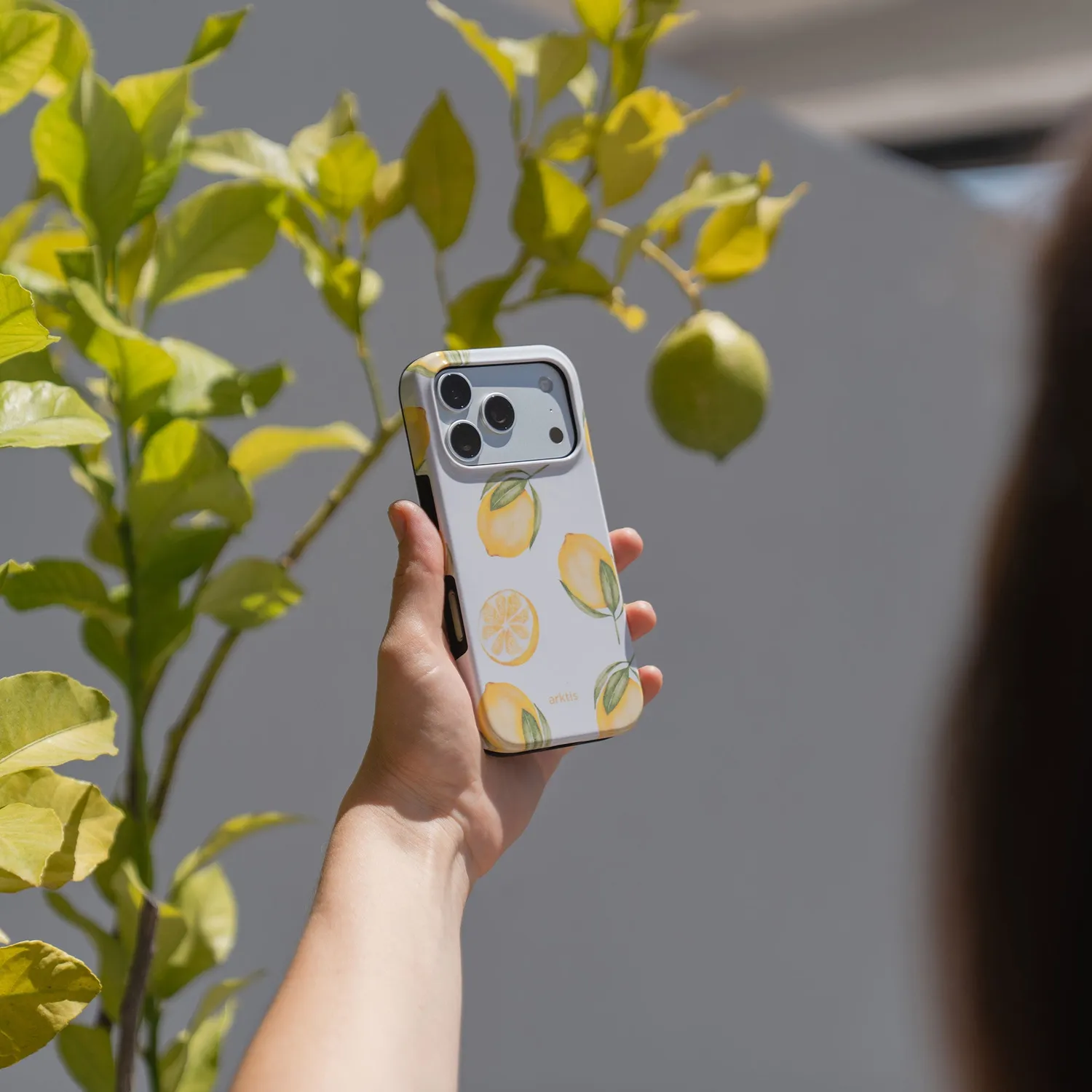 arktis Lemon iPhone 16e Hülle MagSafe mit Print