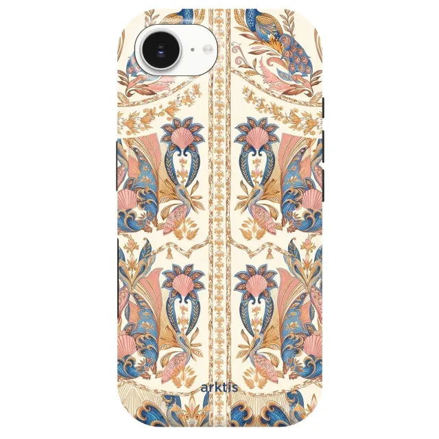 arktis iPhone 16e Hülle Peacock Palace MagSafe-Print