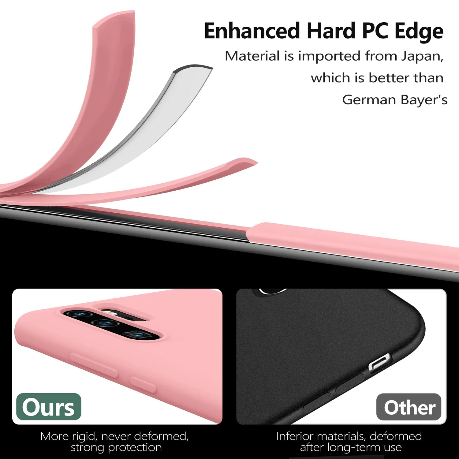YATWIN Huawei P30 Pro Silikonhülle Rosa Microfaser